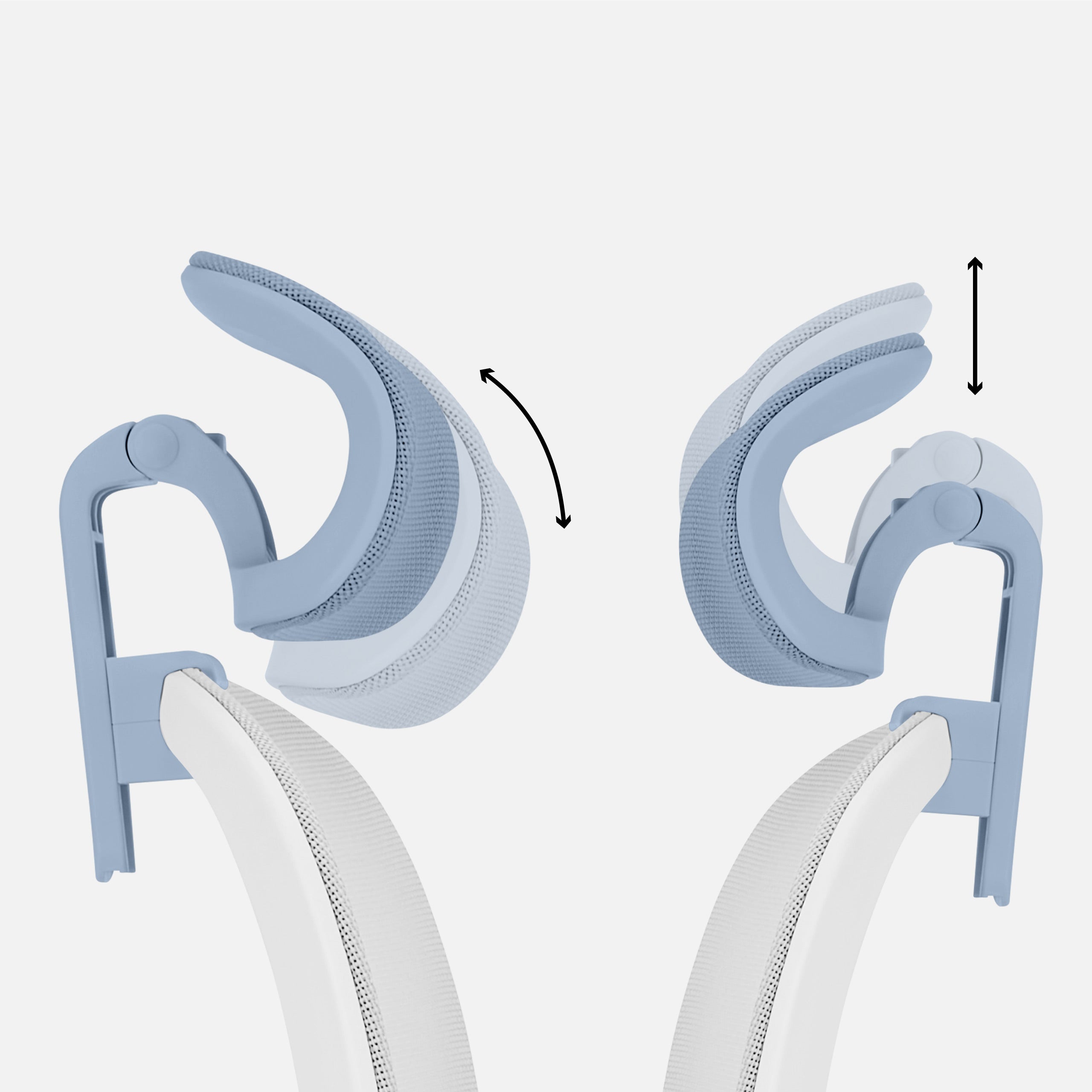 2D verstellbare Kopfstütze - Nacken- und Kopfstütze