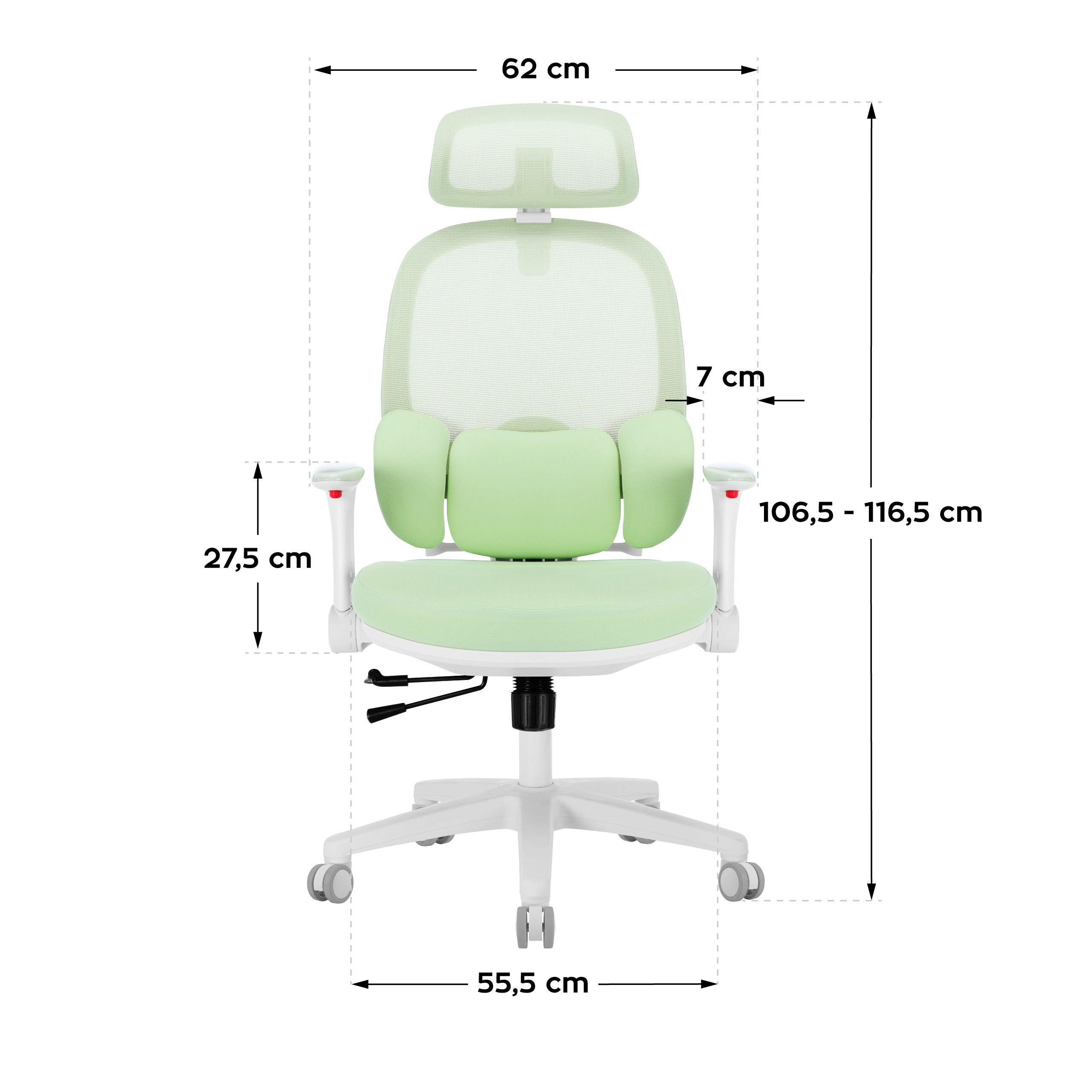 Mark Adler Junior 6.3 Grüner ergonomischer Kinderstuhl 