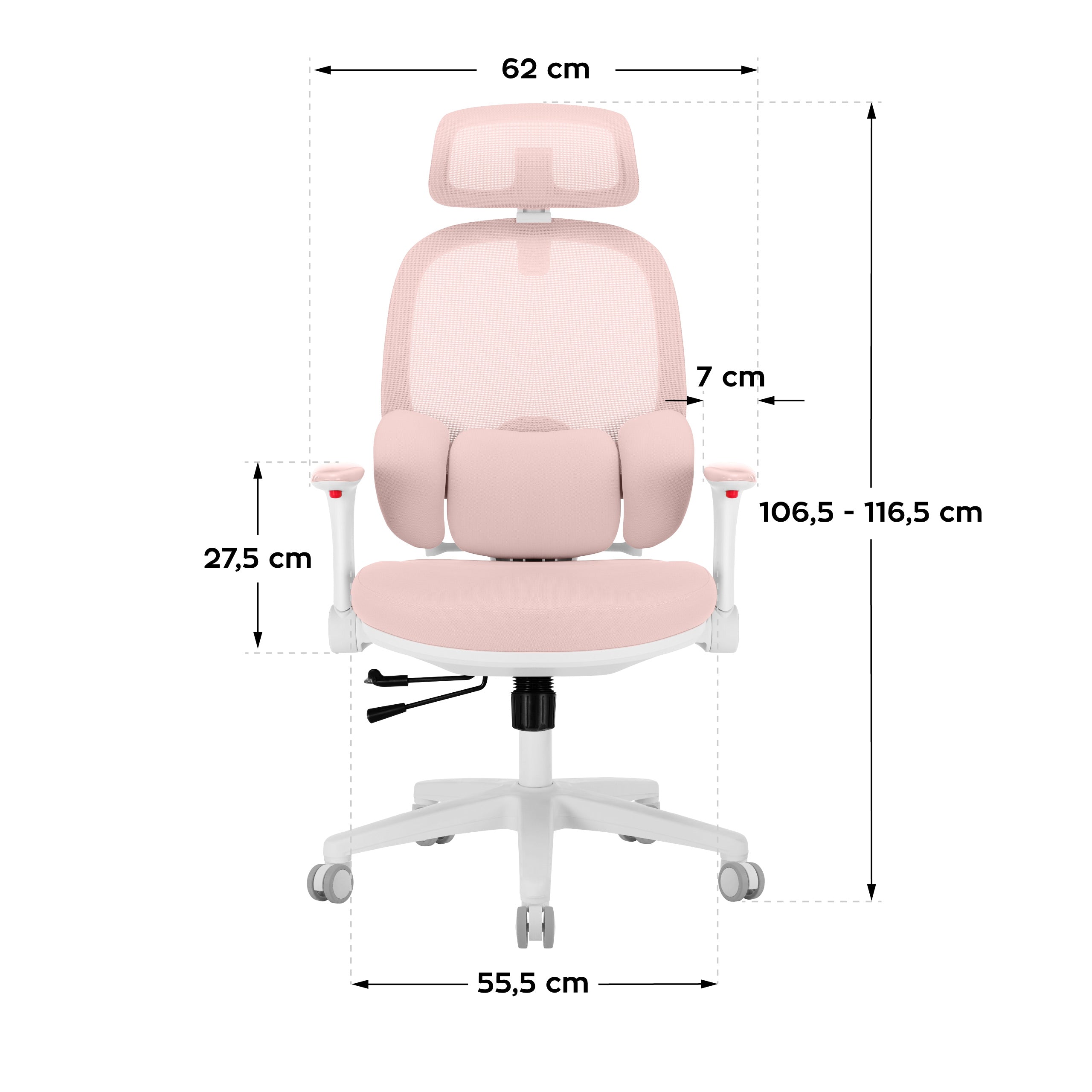 Mark Adler Junior 6.3 Rosa ergonomischer Kinderstuhl 