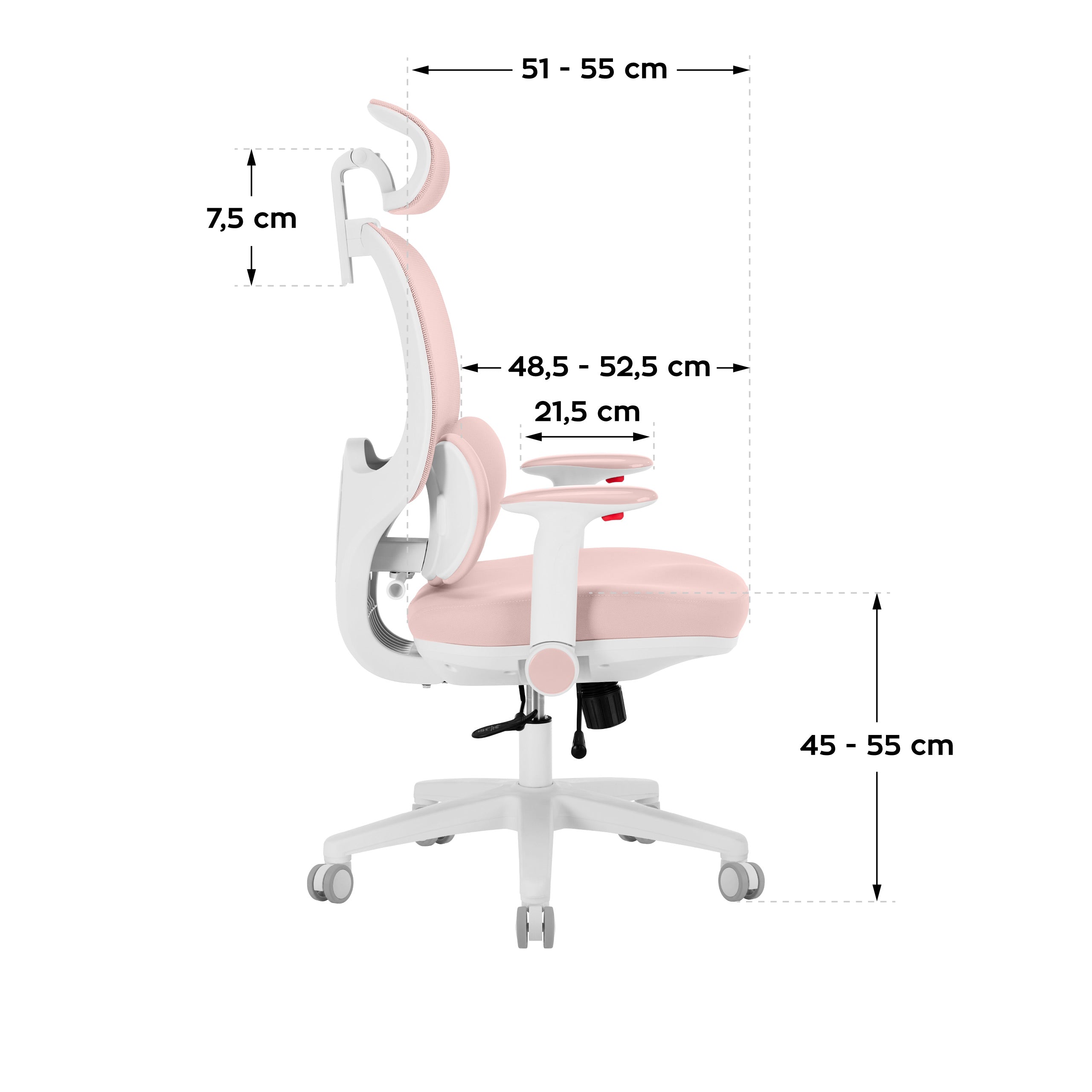 Mark Adler Junior 6.3 Rosa ergonomischer Kinderstuhl 