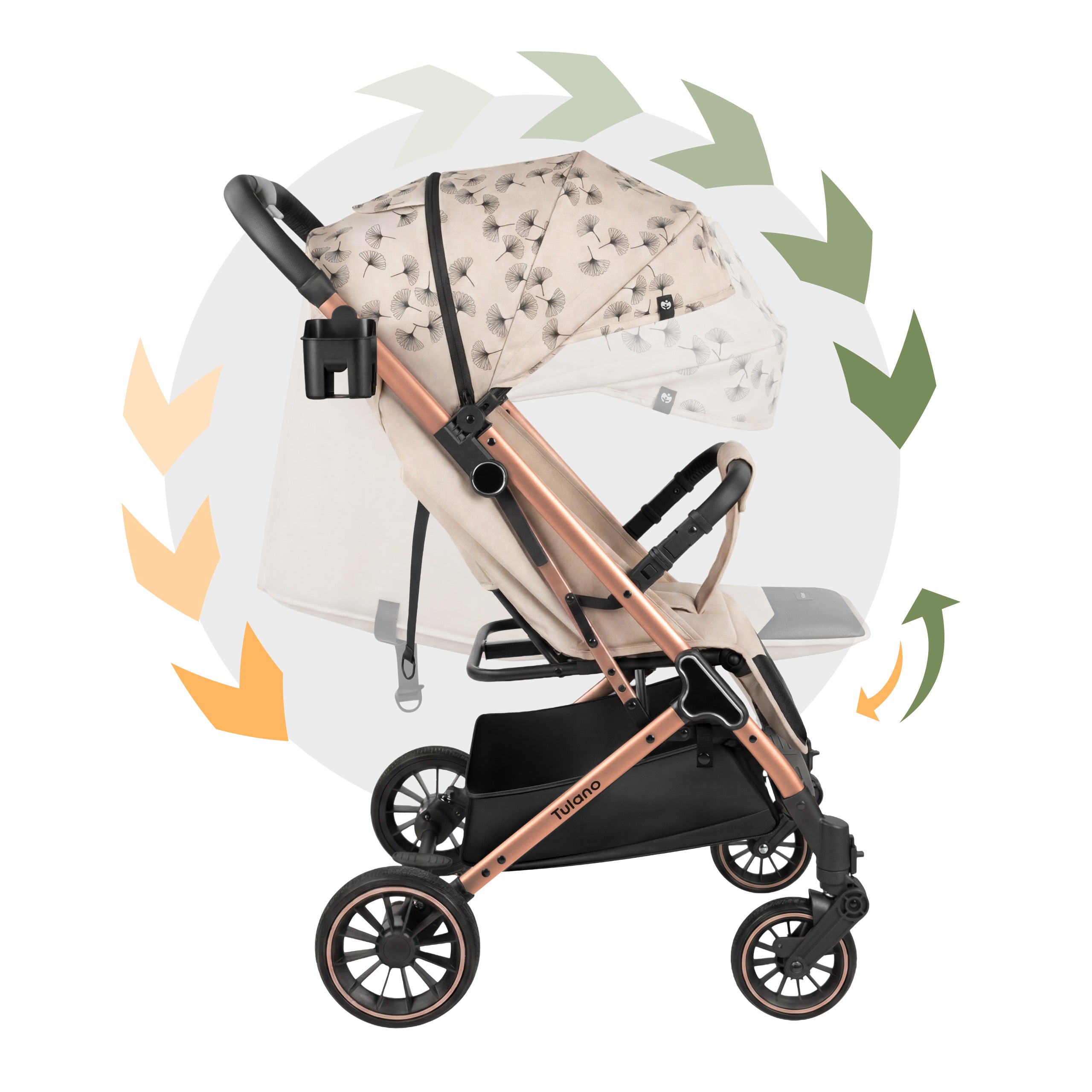 Kinderwagen Tulano Lagos 35 Beige Gold
