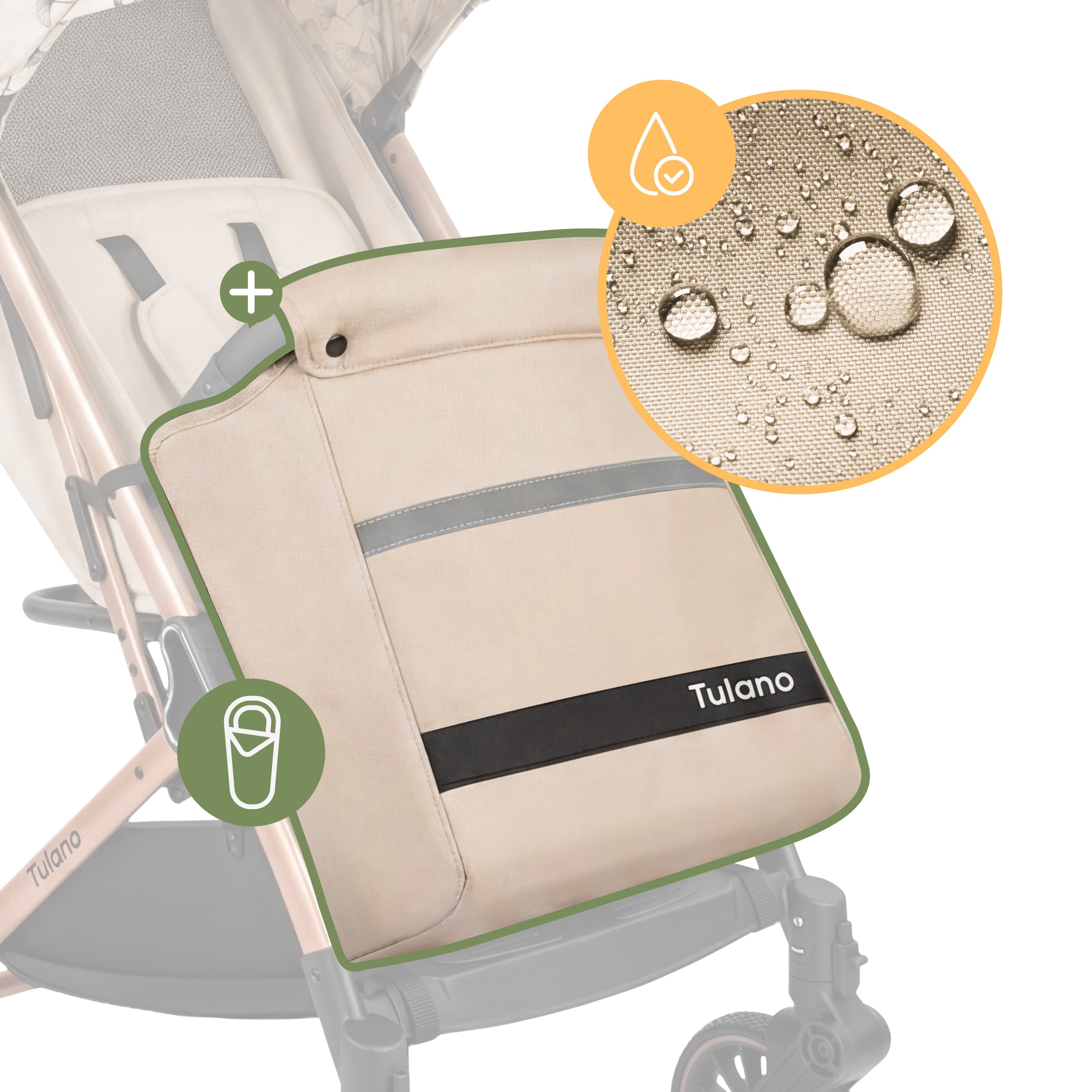 Kinderwagen Tulano Lagos 35 Beige Gold