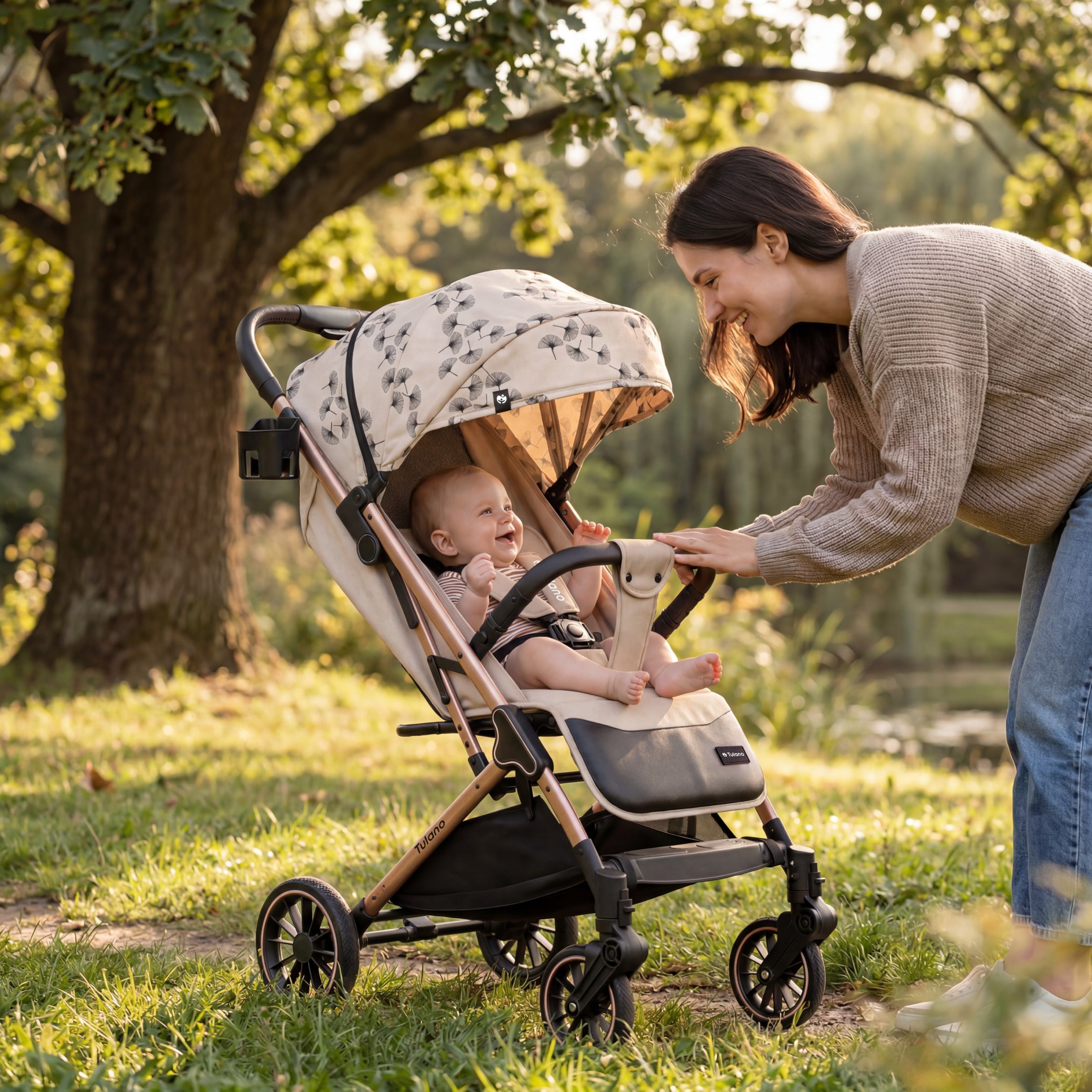 Kinderwagen Tulano Lagos 35 Beige Gold