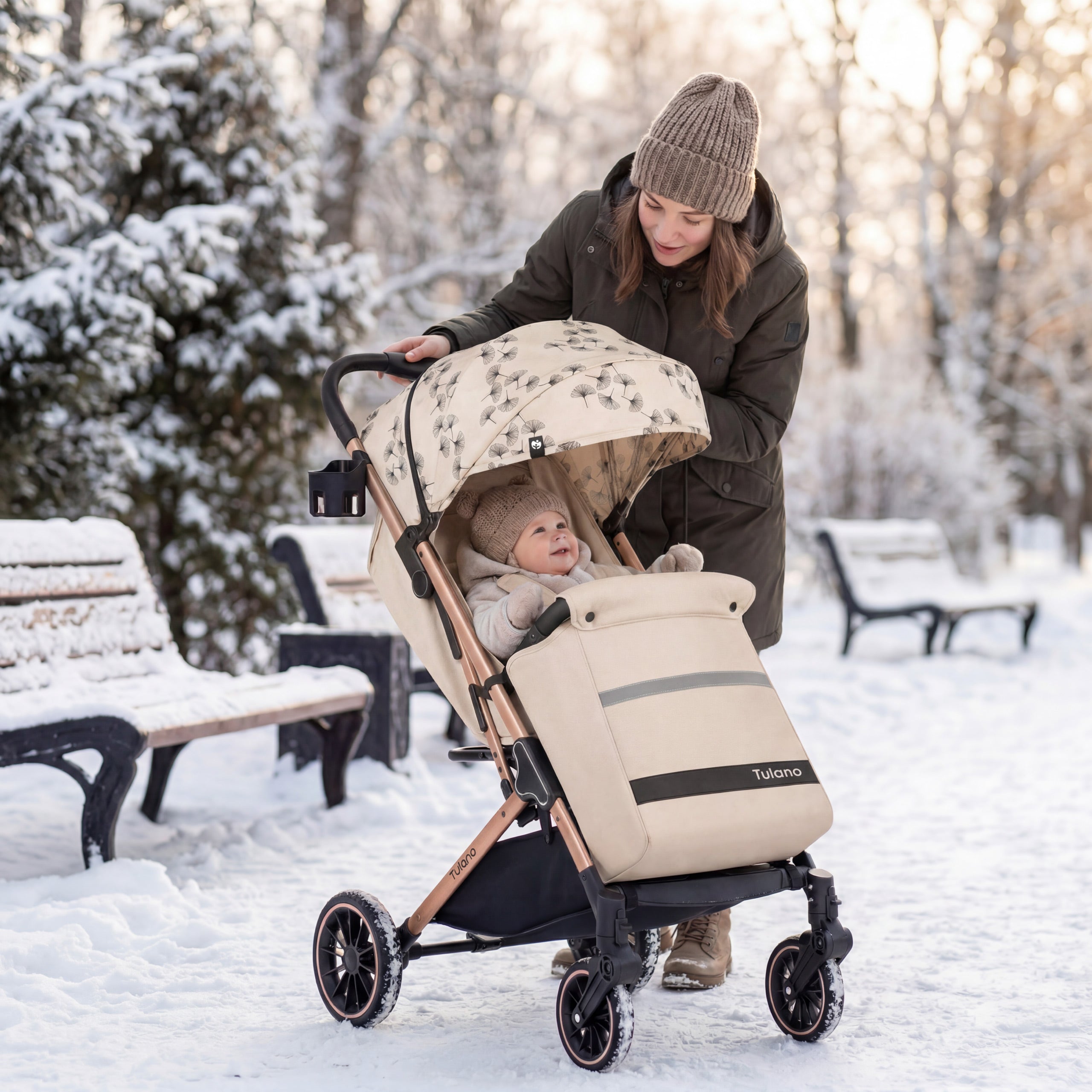 Kinderwagen Tulano Lagos 35 Beige Gold