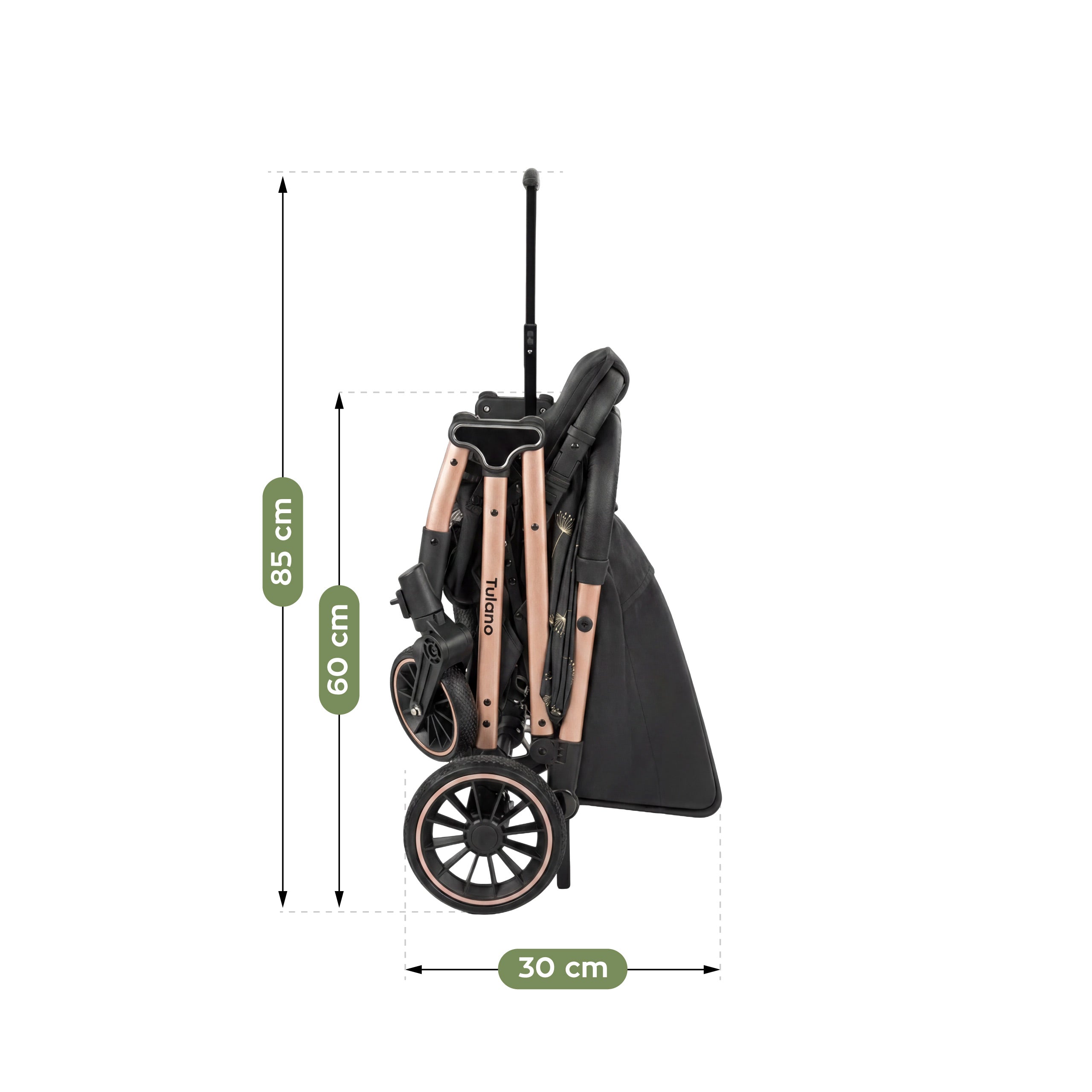 Kinderwagen Tulano Lagos 35 Black Gold