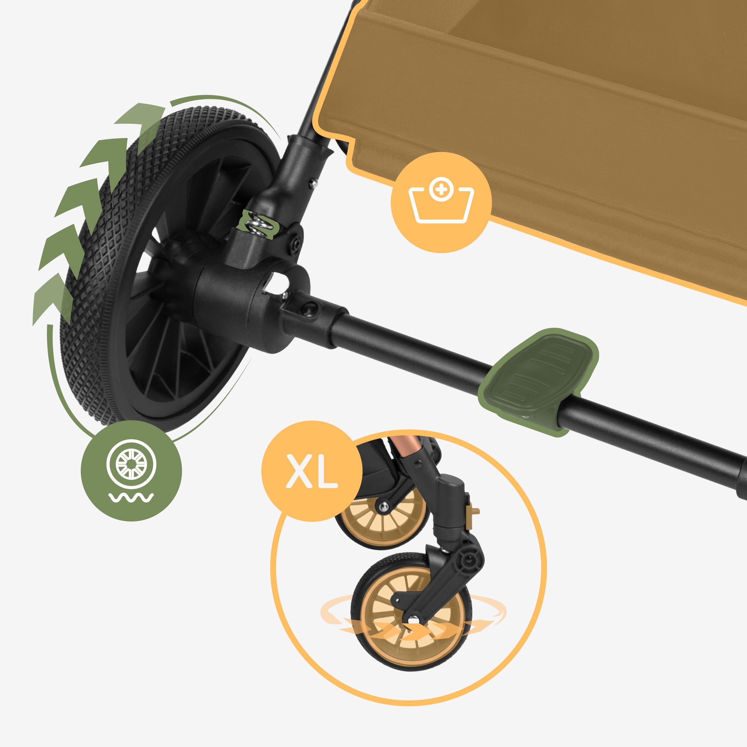 Kinderwagen Tulano Lagos 35 Black Gold