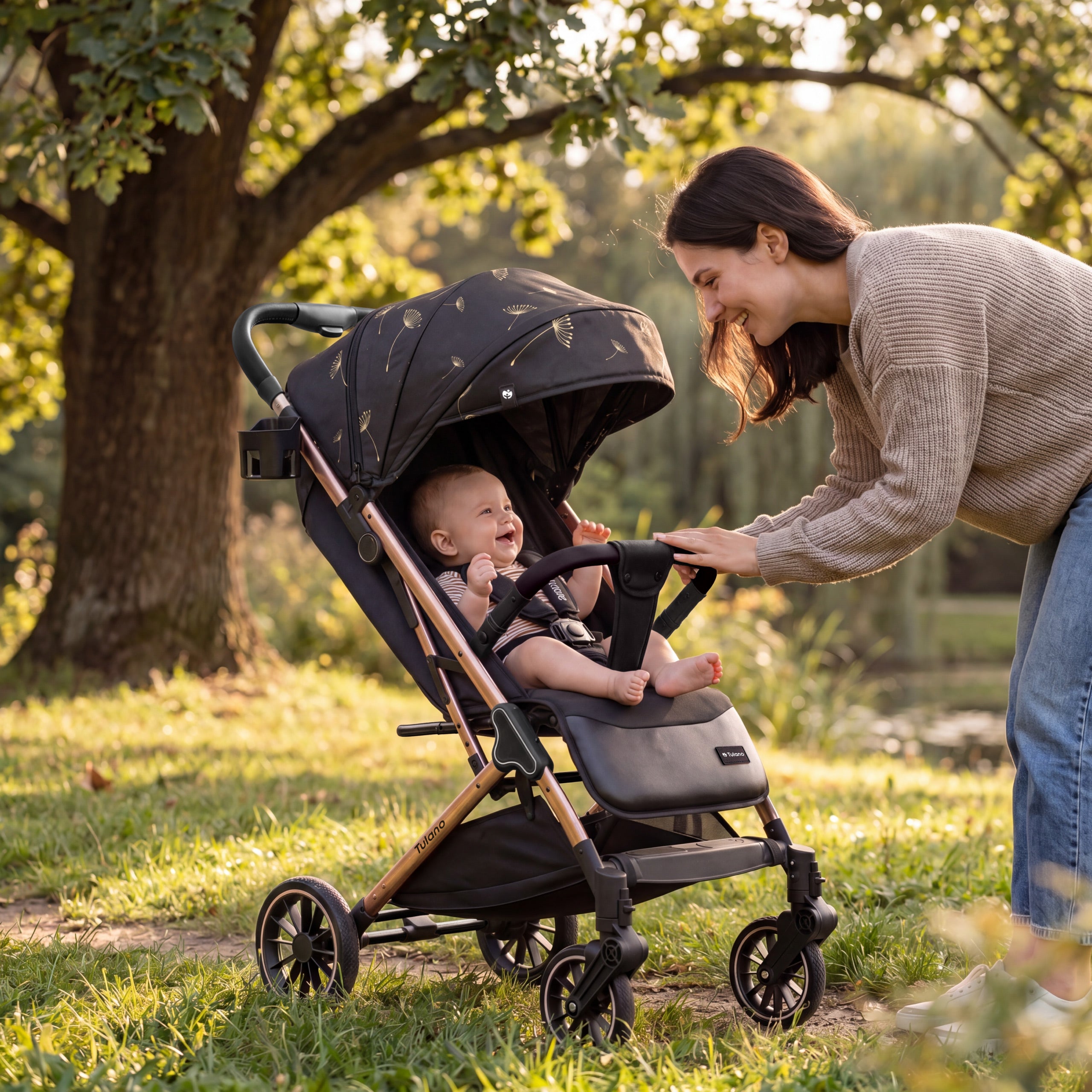 Kinderwagen Tulano Lagos 35 Black Gold