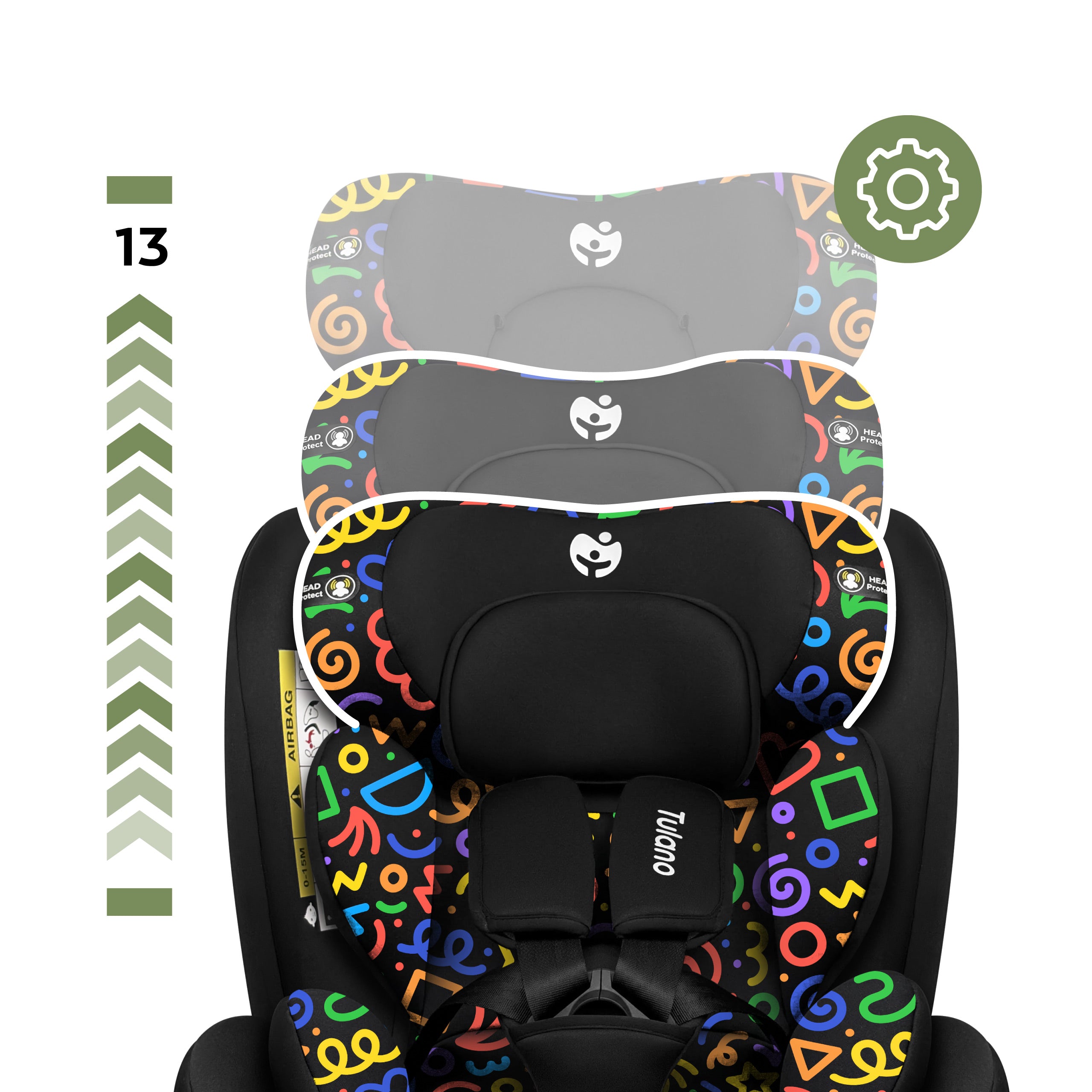 Kindersitz Tulano Loom 15 Black Loco