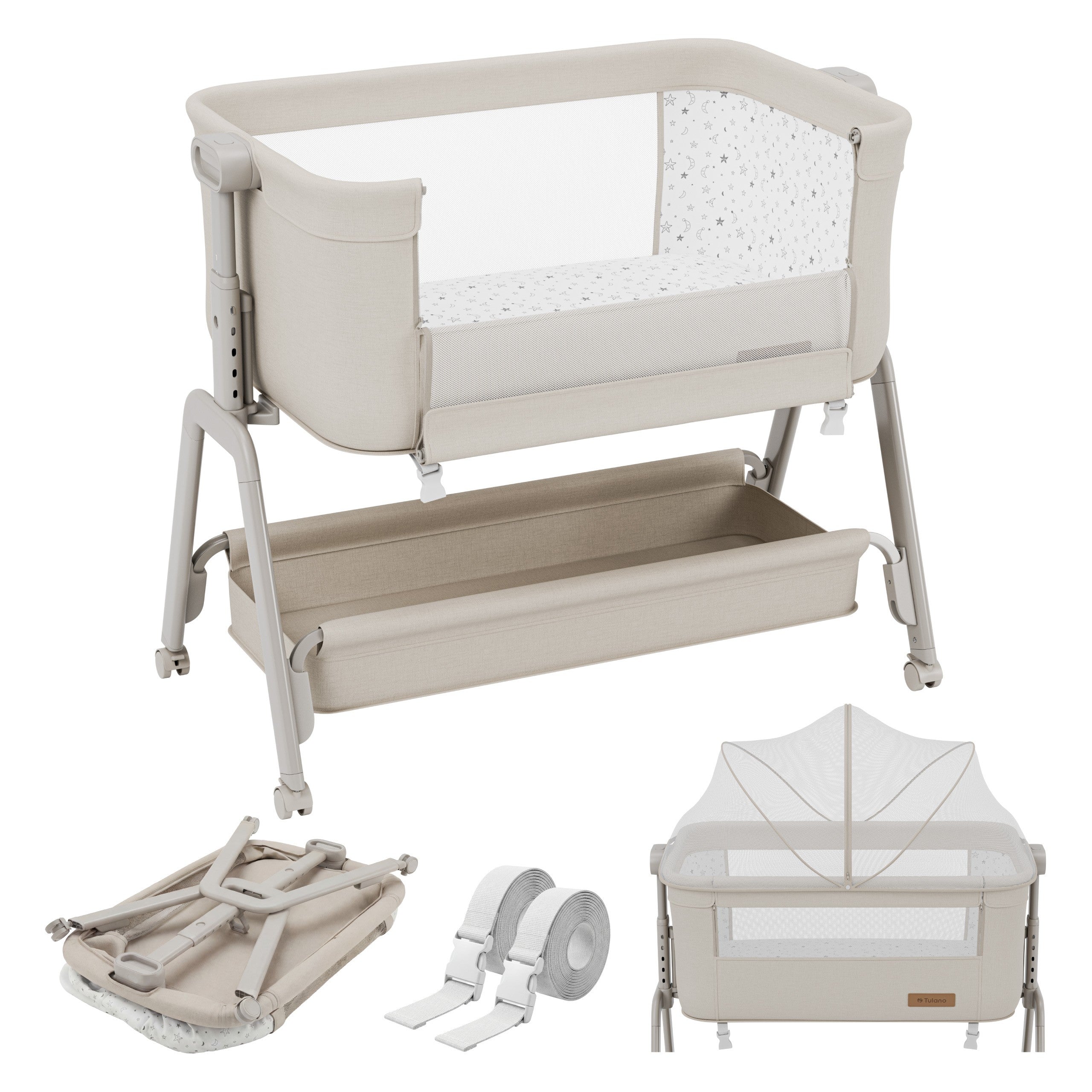 3-in-1-Reisebett Tulano Dream 50 Beige