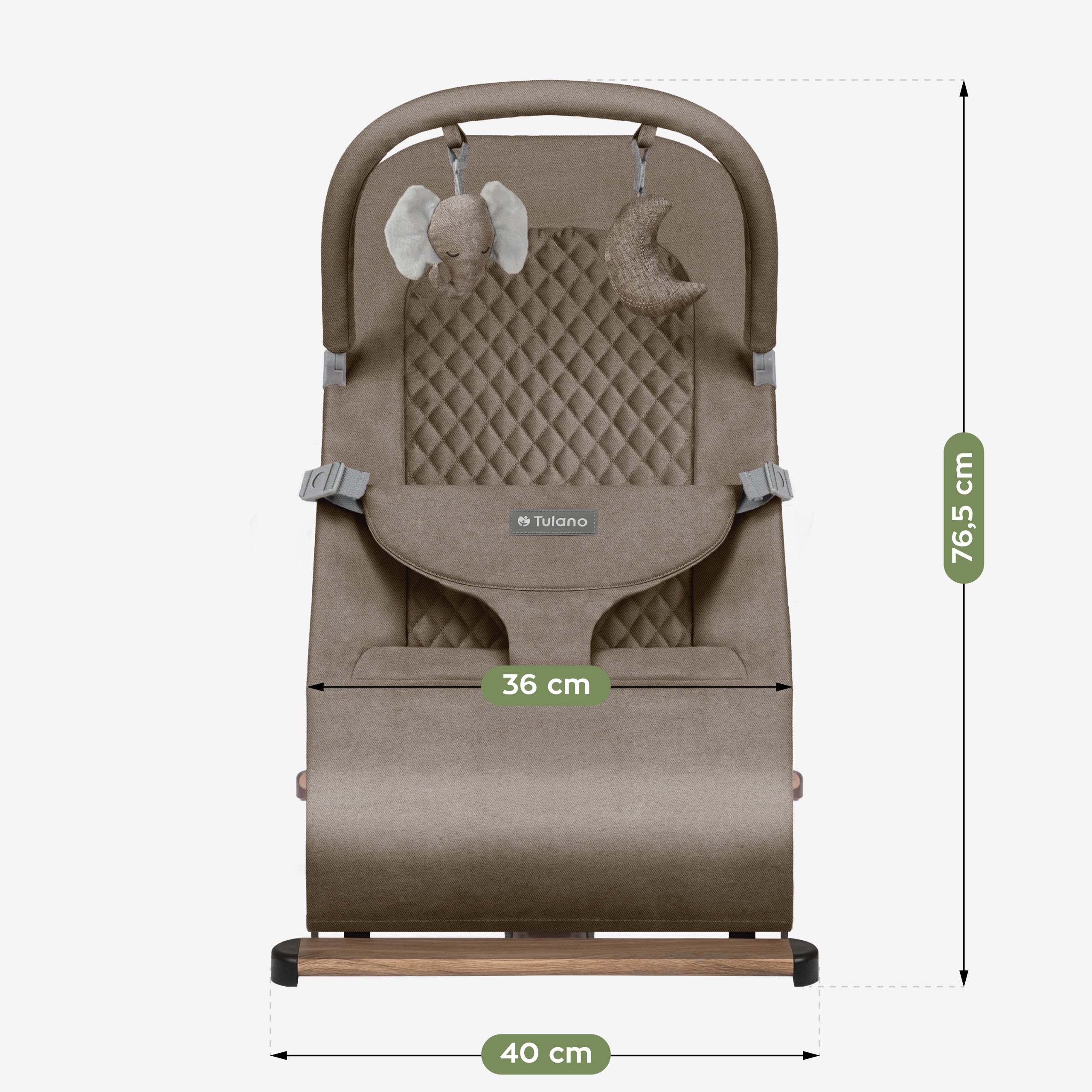 Babywippe Babyschaukel Beige Tulano Moon 30 Beige