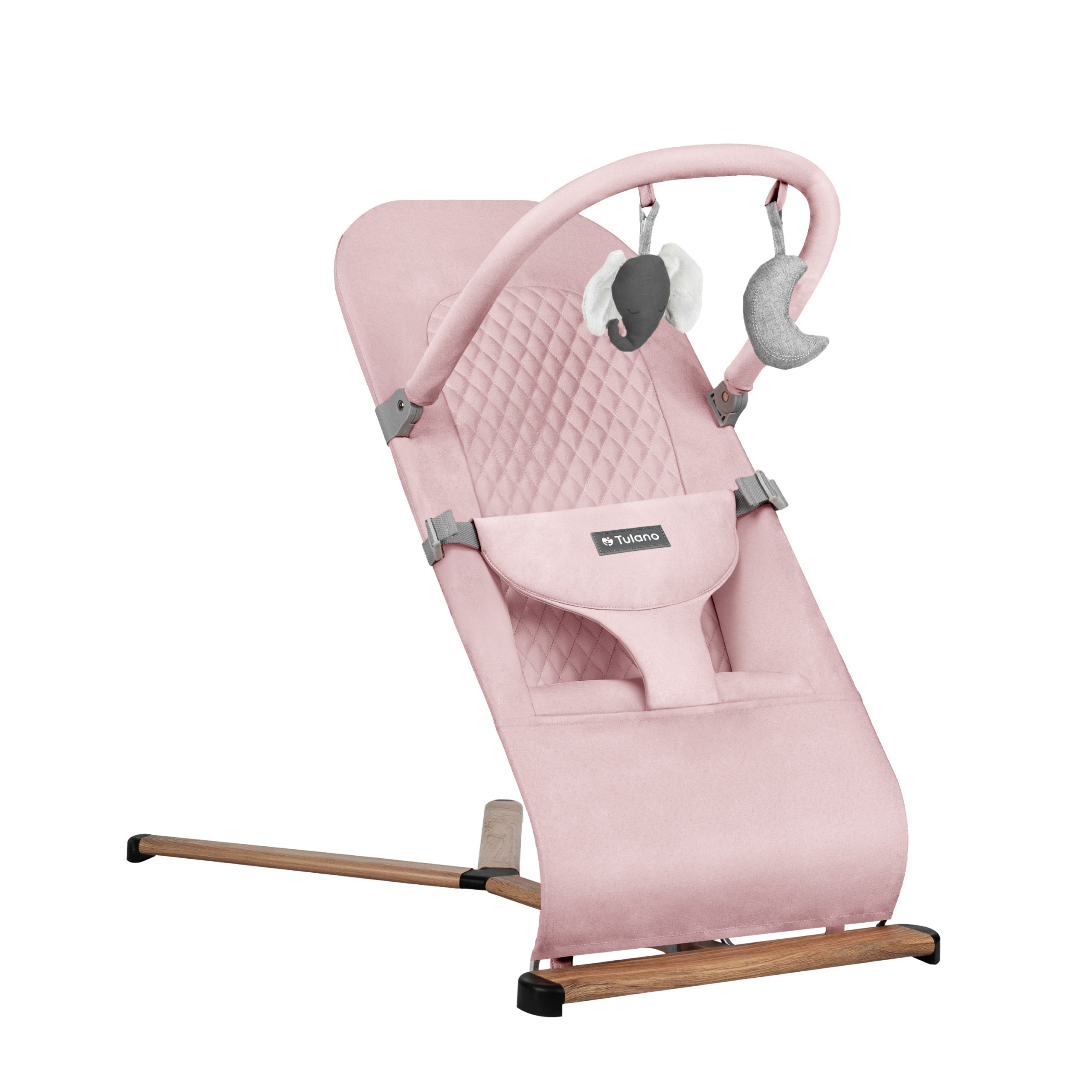 Babywippe Babyschaukel Beige Tulano Moon 30 Pink