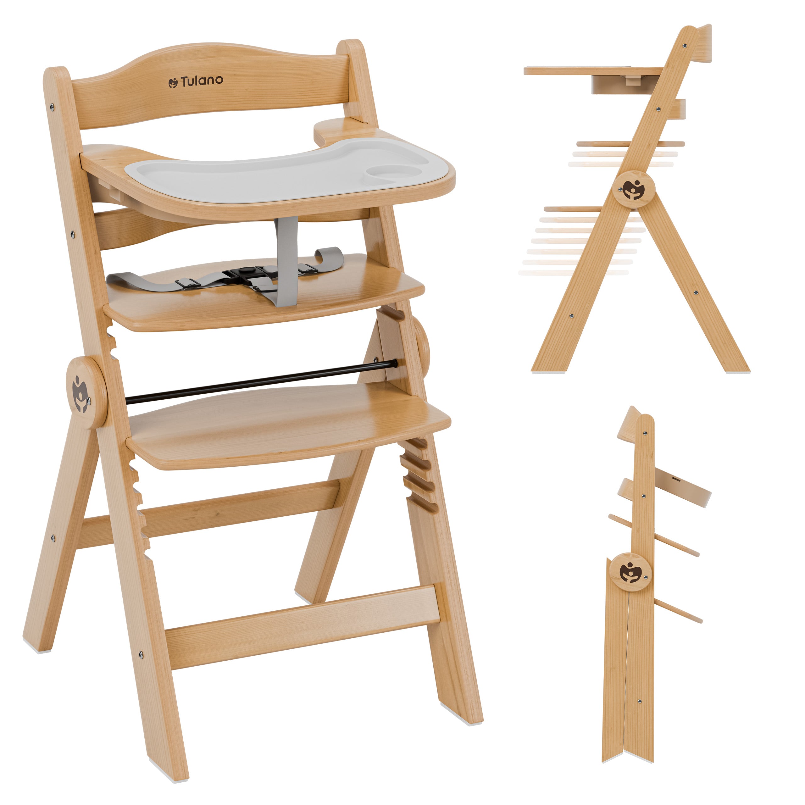 Tulano Morsel 45 Hochstuhl aus Naturholz 