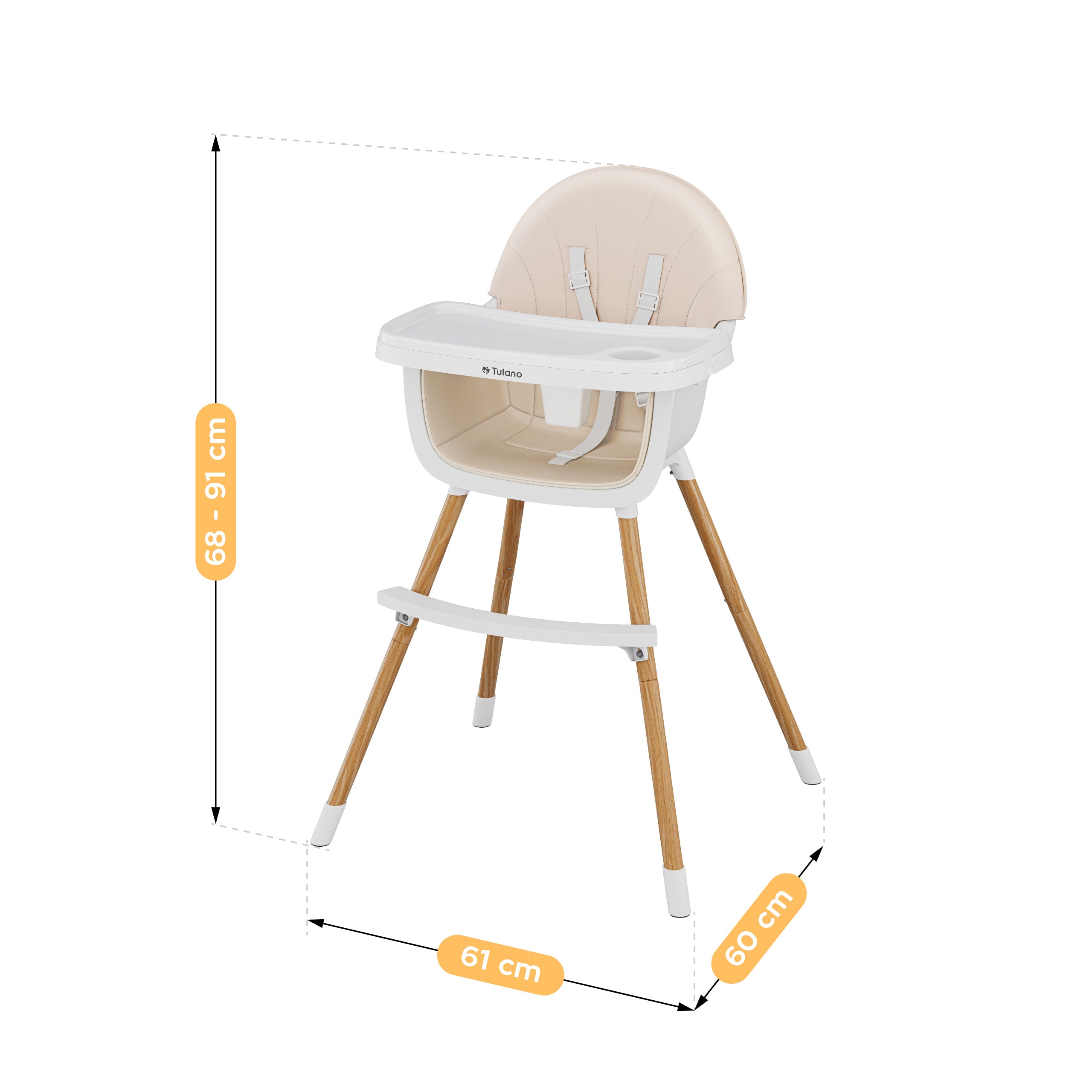 Tulano Morsel Beige Hochstuhl 