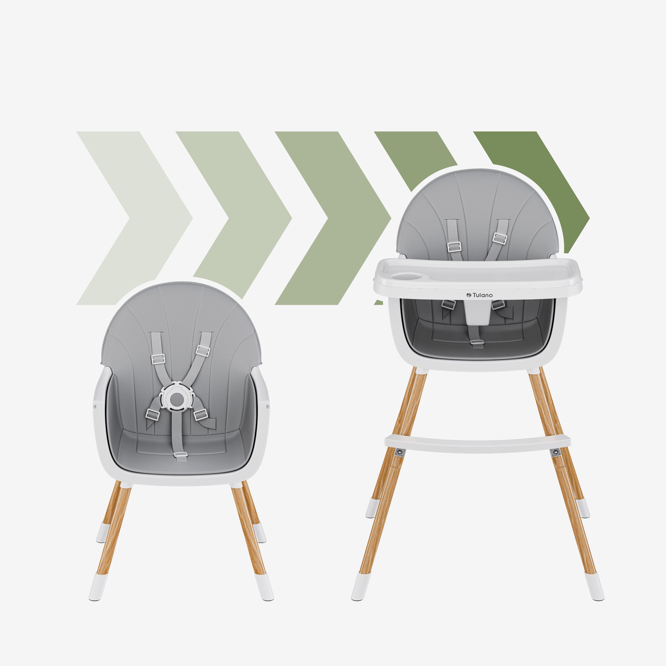 Funktioneller 2-in-1-Hochstuhl