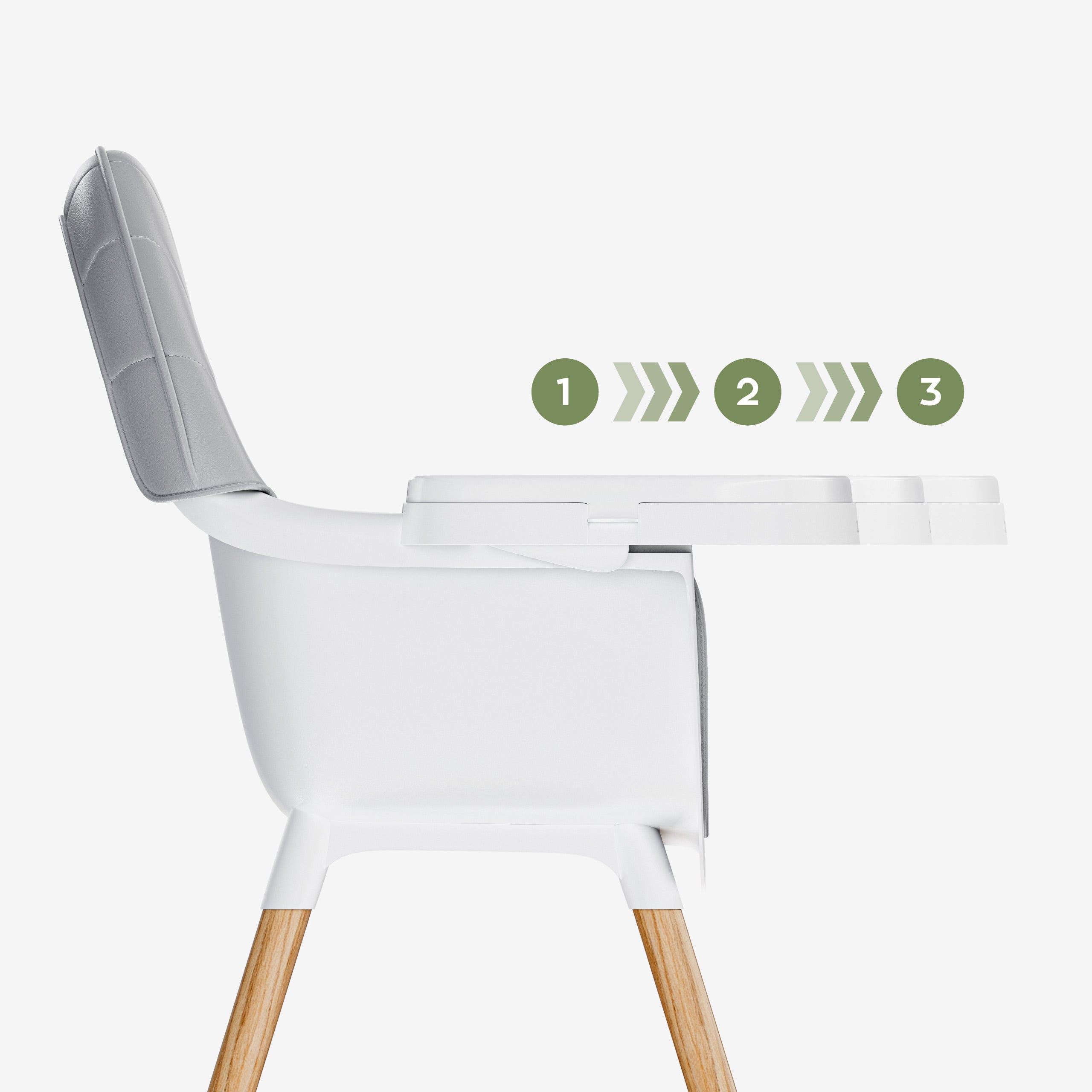 An die Bedürfnisse des Kindes angepasster Stuhl