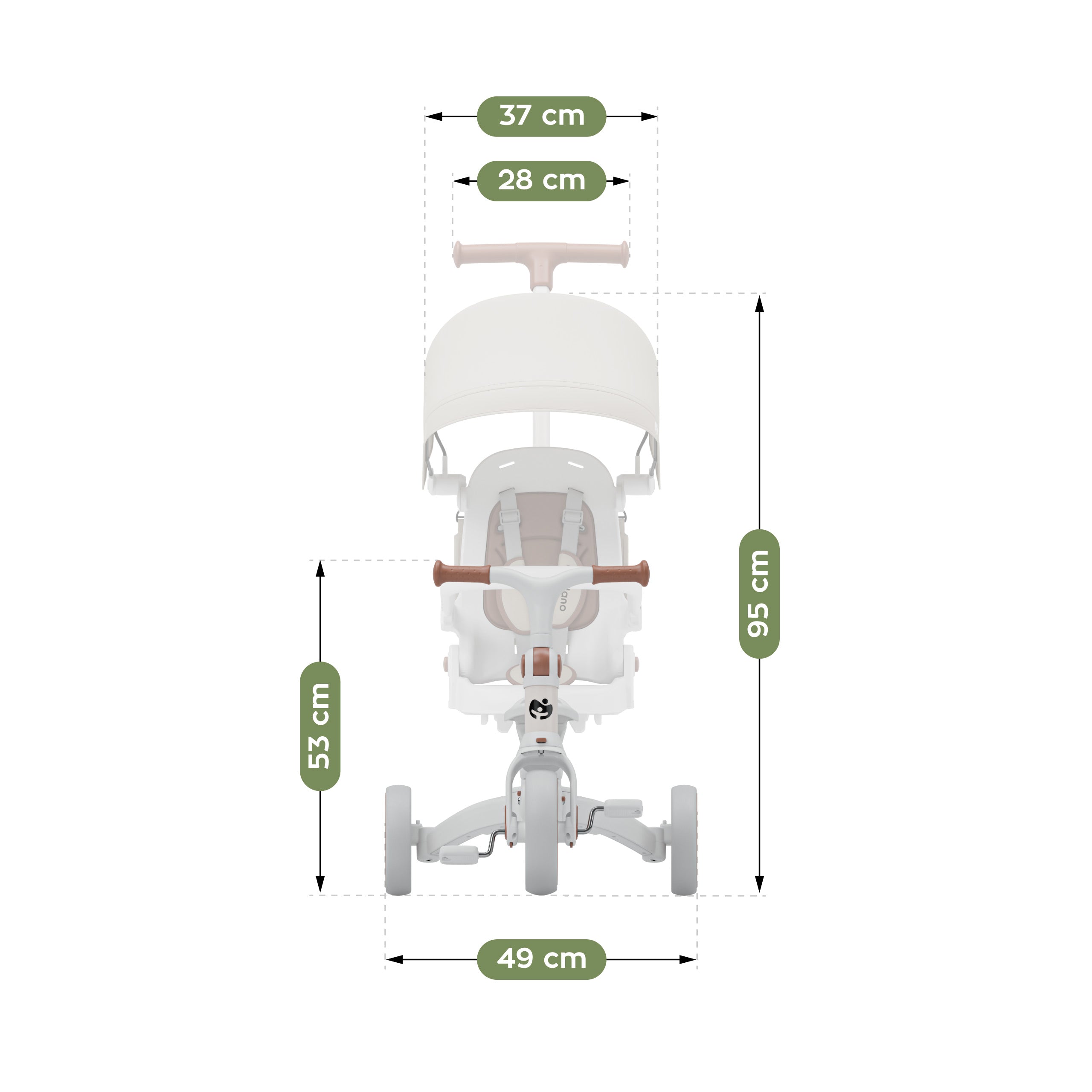 Tulano 4-in-1 Noah 35 Beige Dreirad