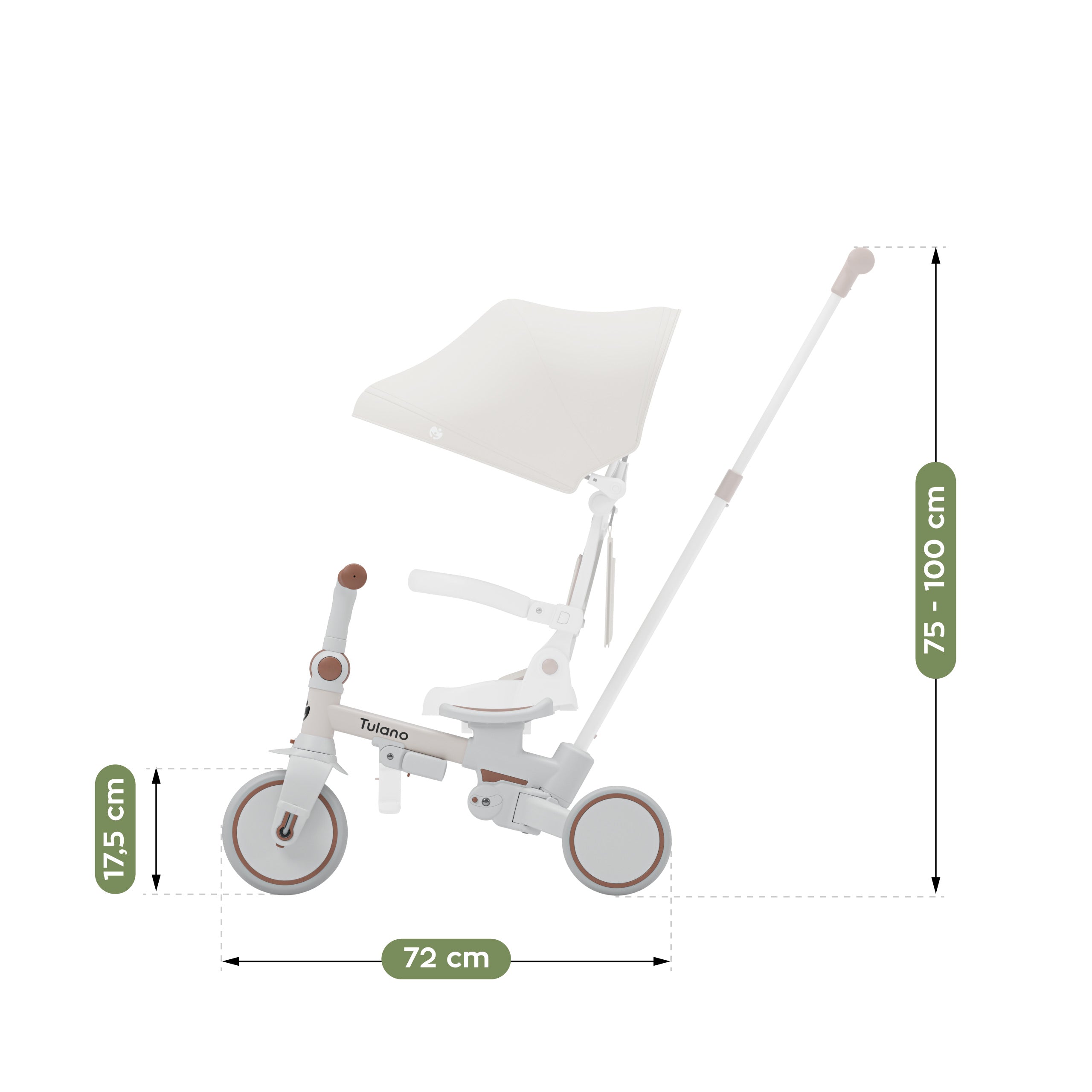Tulano 4-in-1 Noah 35 Beige Dreirad