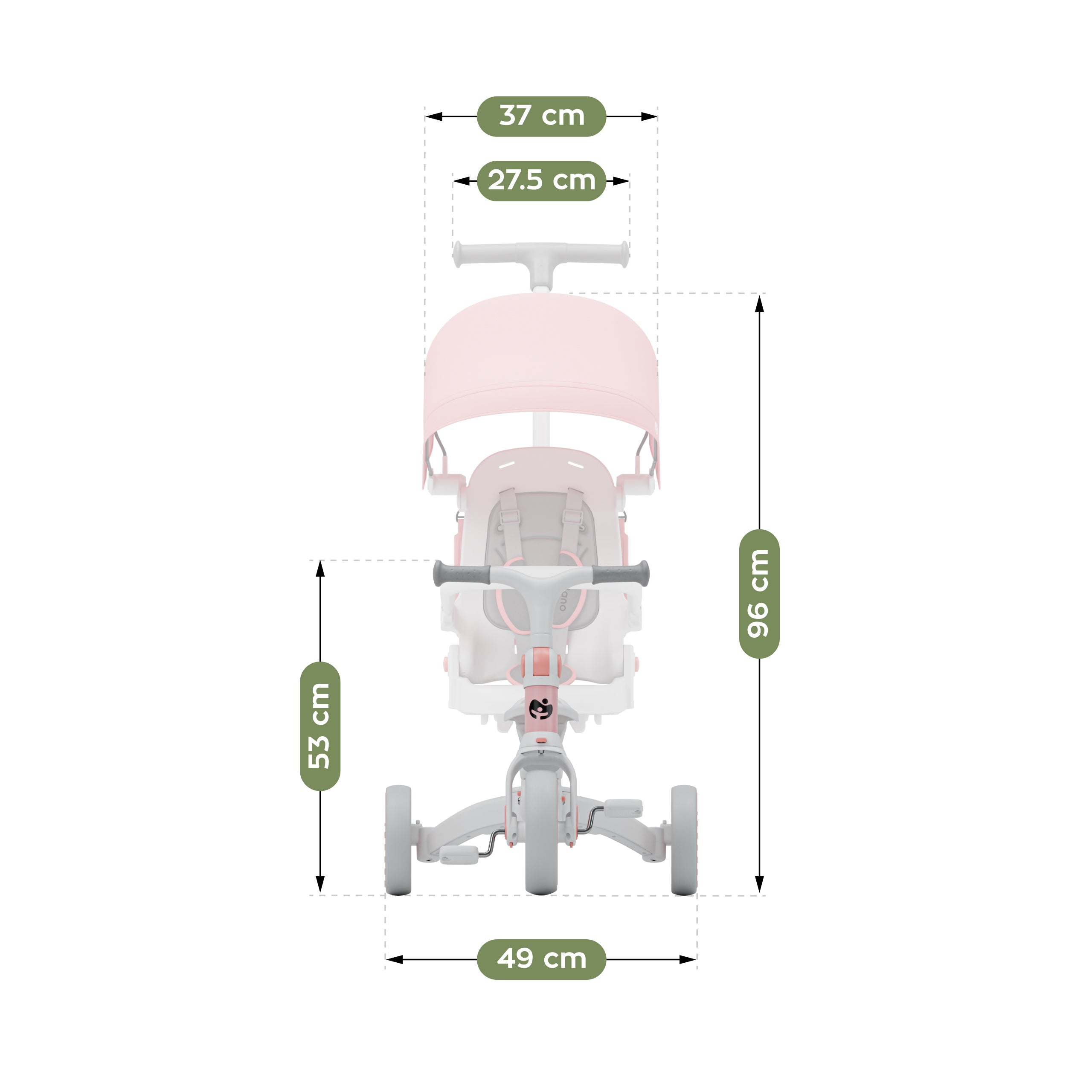 Tulano 4-in-1 Noah 35 Pinkes Dreirad