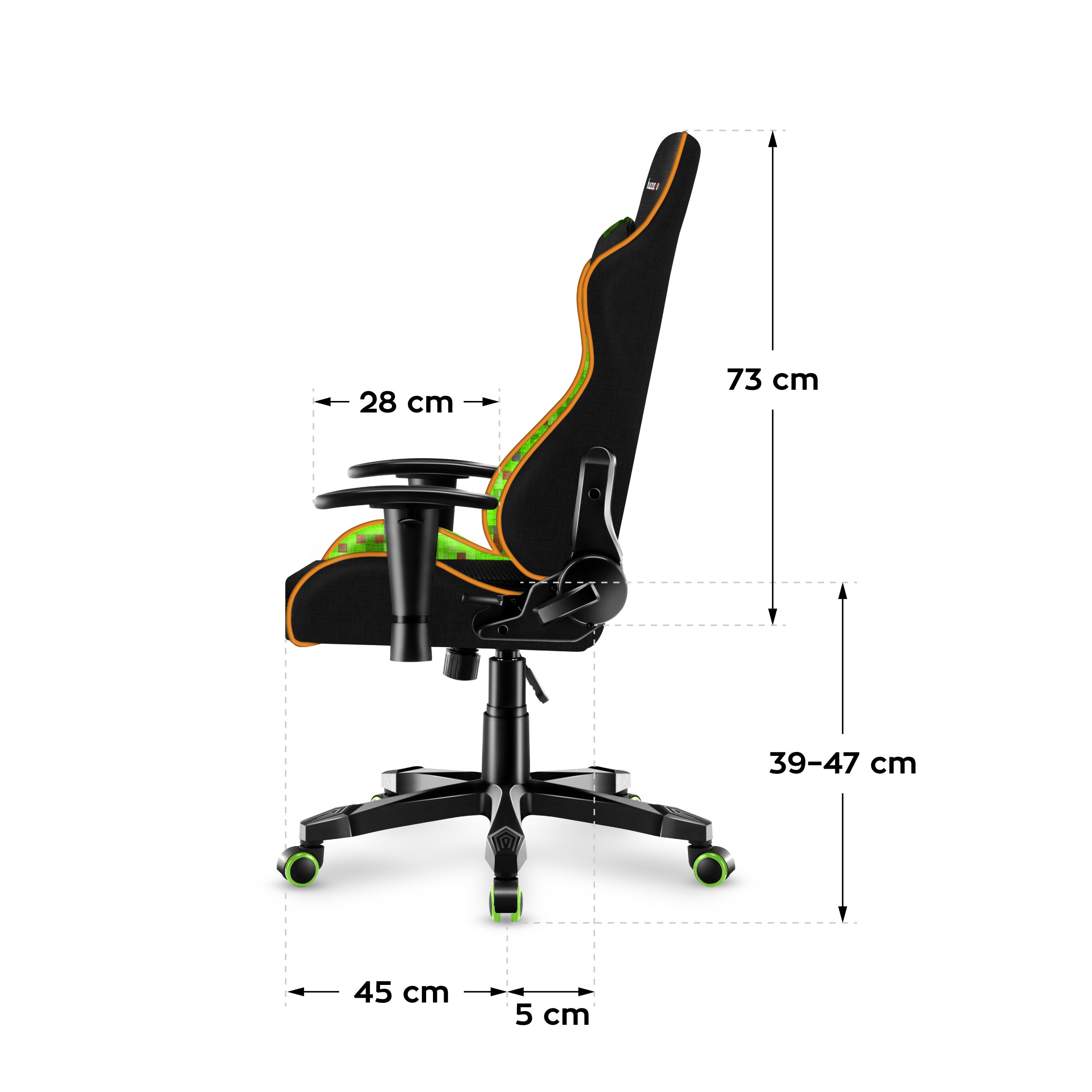 HUZARO RANGER 6.0 Pixel Mesh Gaming-Stuhl für Kinder 