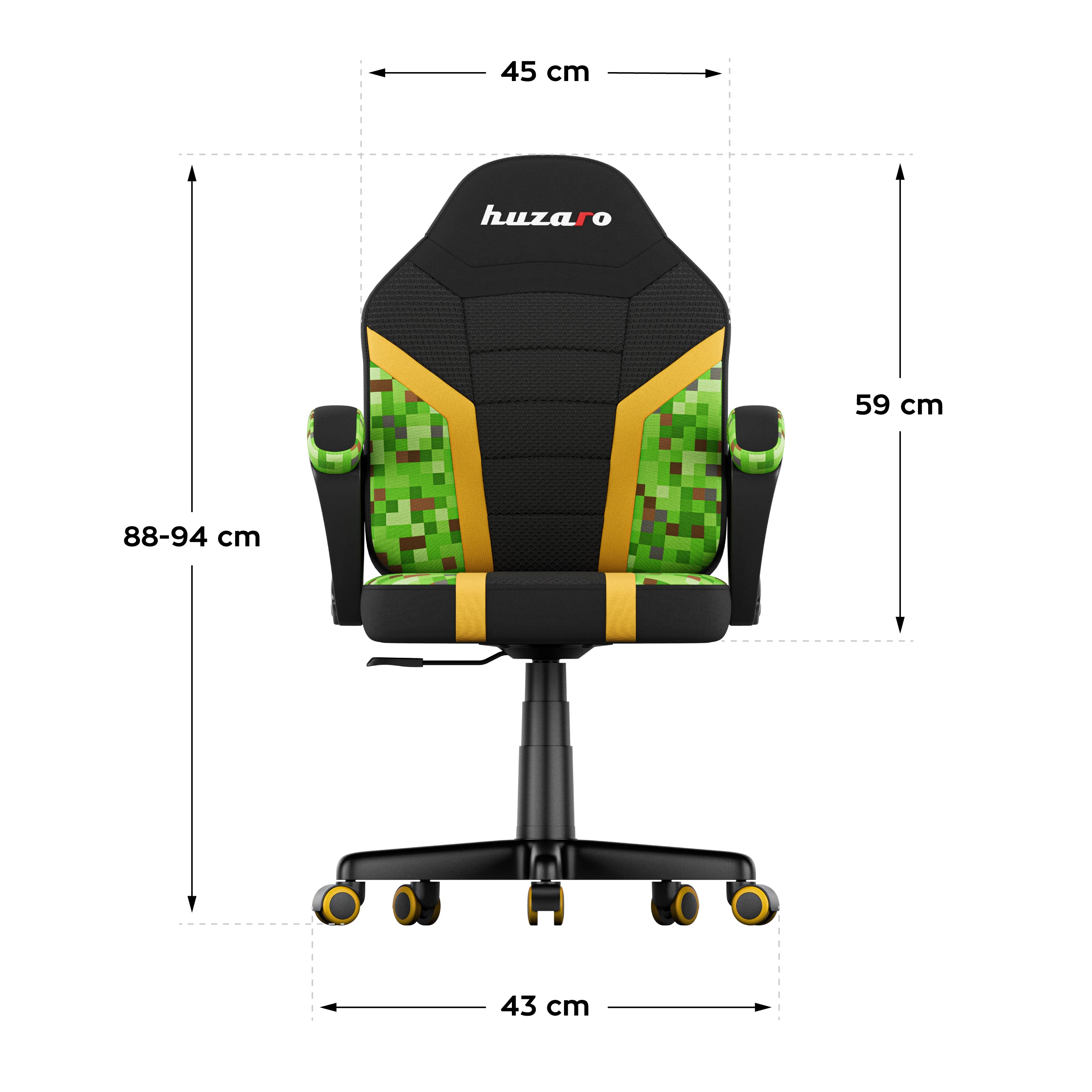 HUZARO RANGER 1.0 Pixel Mesh Gaming-Stuhl für Kinder 