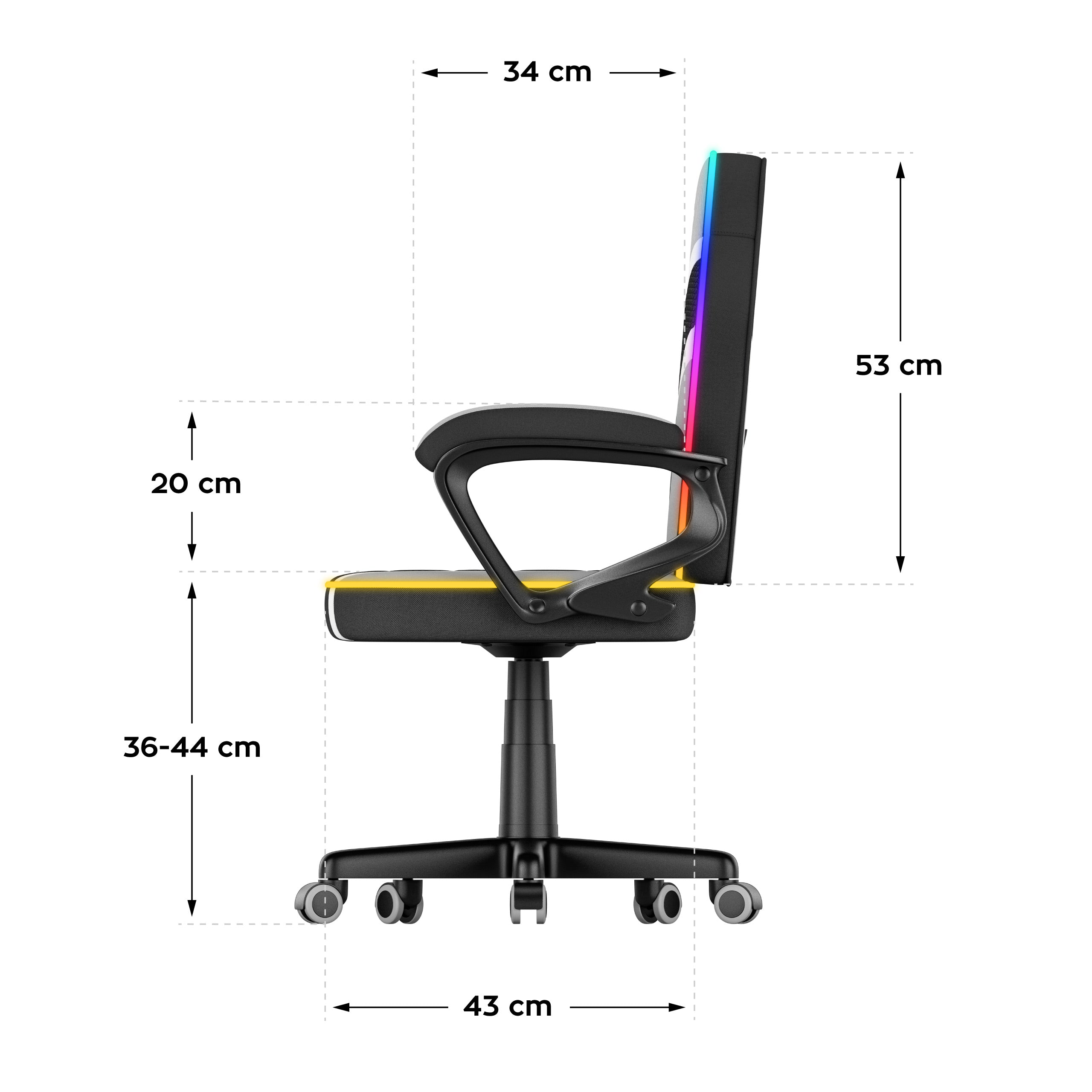 Huzaro Ranger 1.0 RGB Gaming-Stuhl für Kinder 