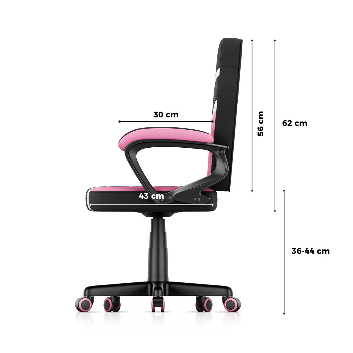 HUZARO RANGER 1.0 Pink Mesh Gaming-Stuhl für Kinder 
