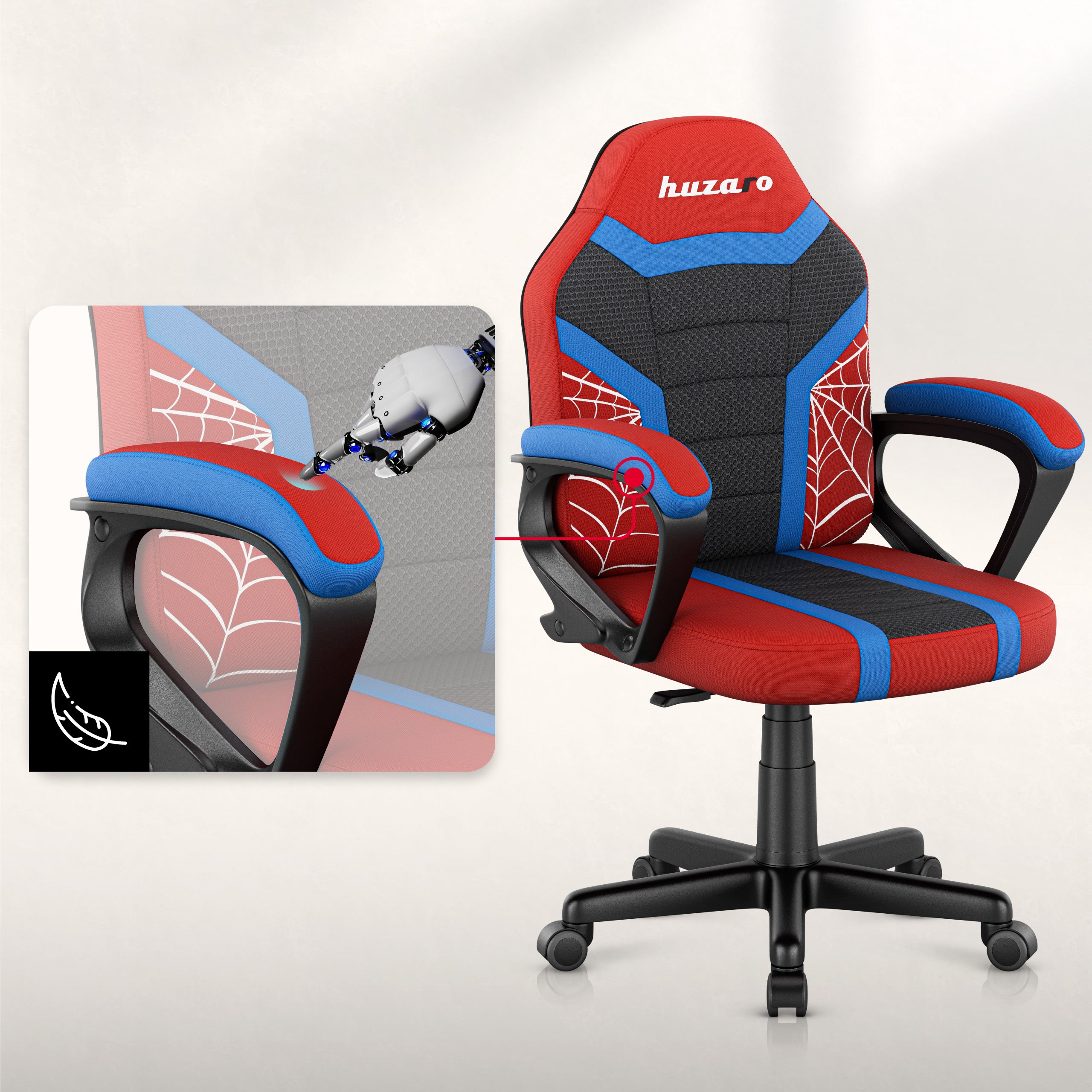 Huzaro Ranger 1.0 Spider Mesh Gaming-Stuhl für Kinder 