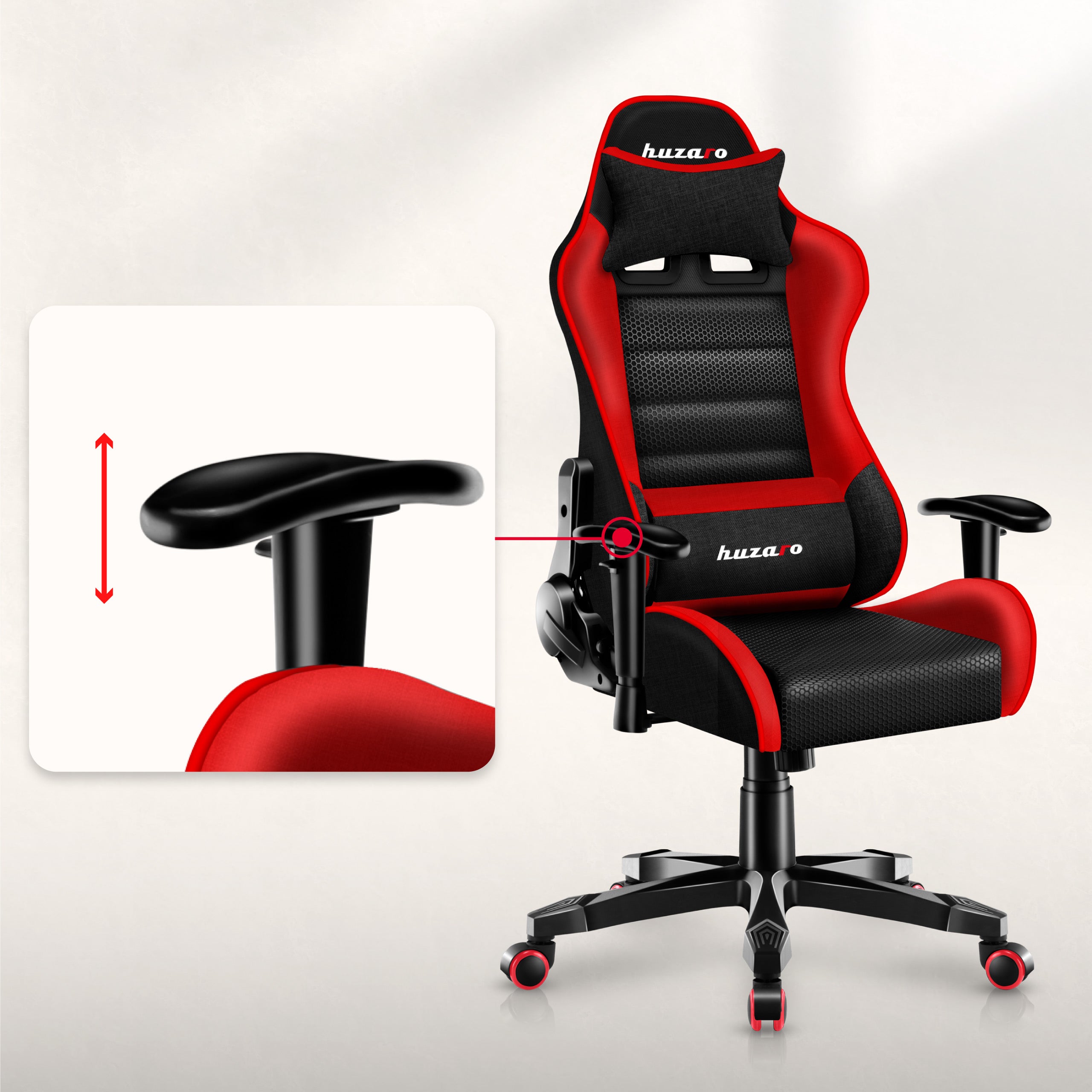 Verstellbare, rutschfeste, weiche Armlehnen