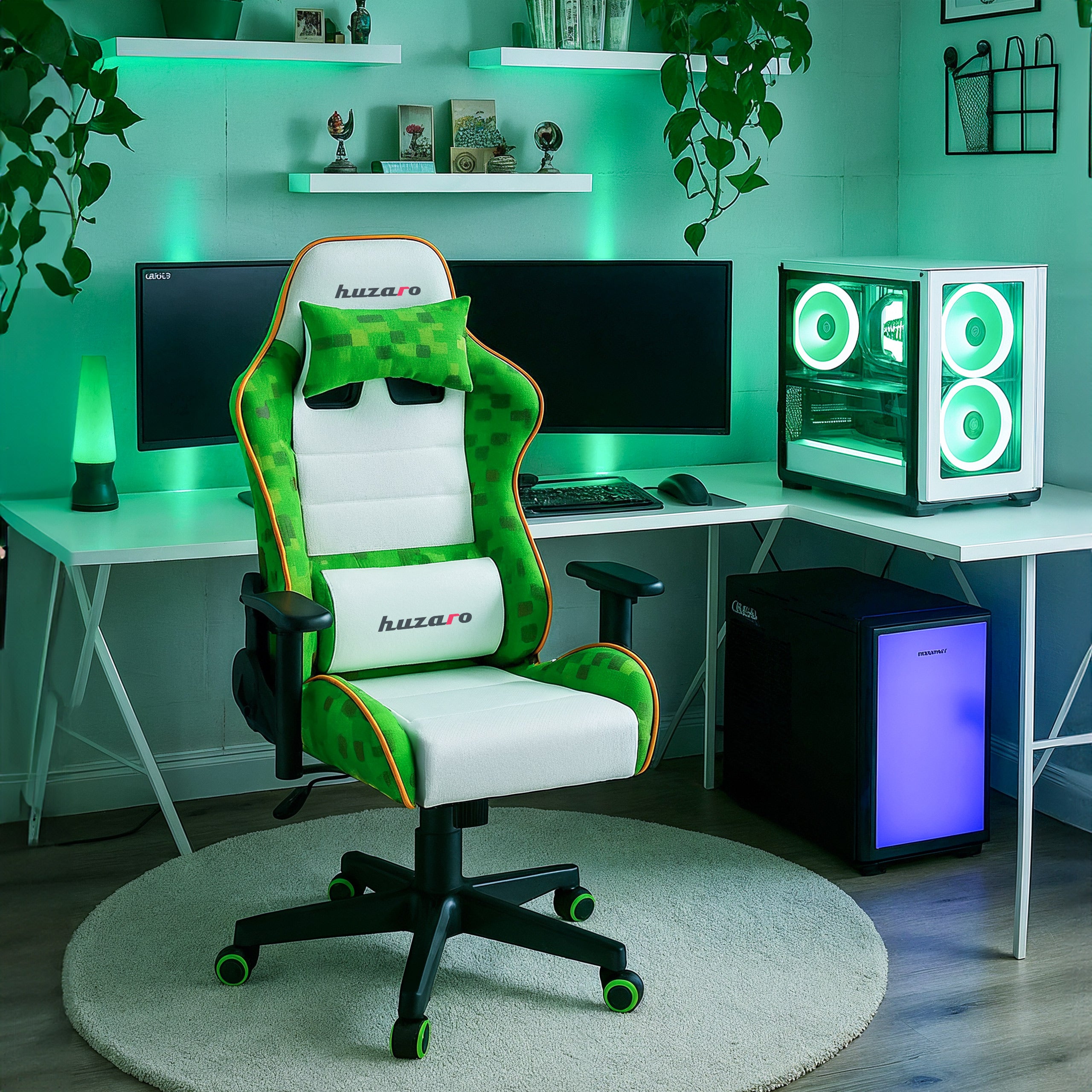 Huzaro Ranger 6.0 Pixel Weißer Kinder-Gaming-Stuhl 