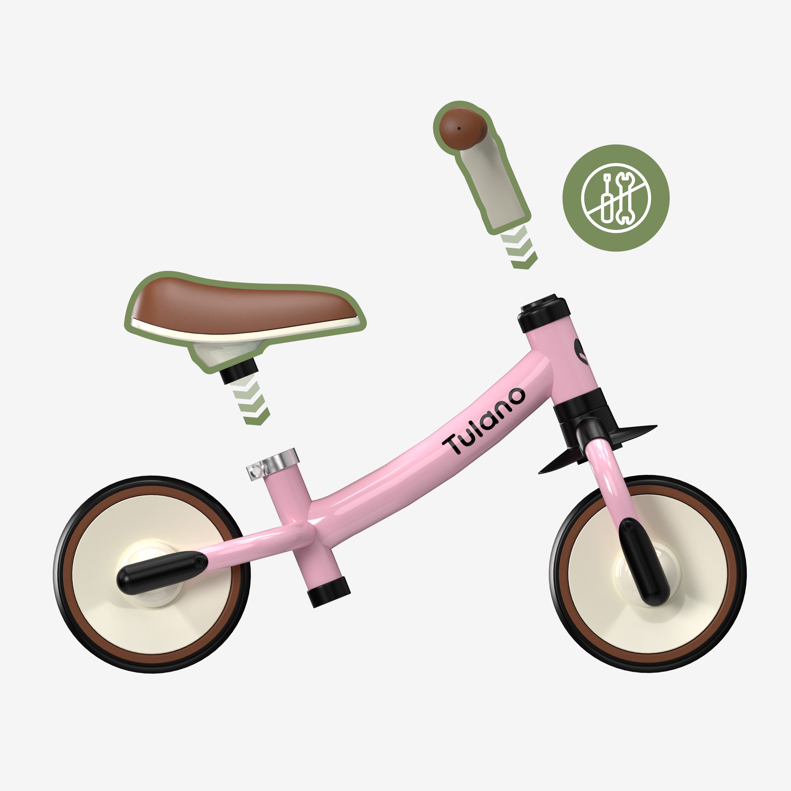 Tulano Scout 15 Pinkes Laufrad 