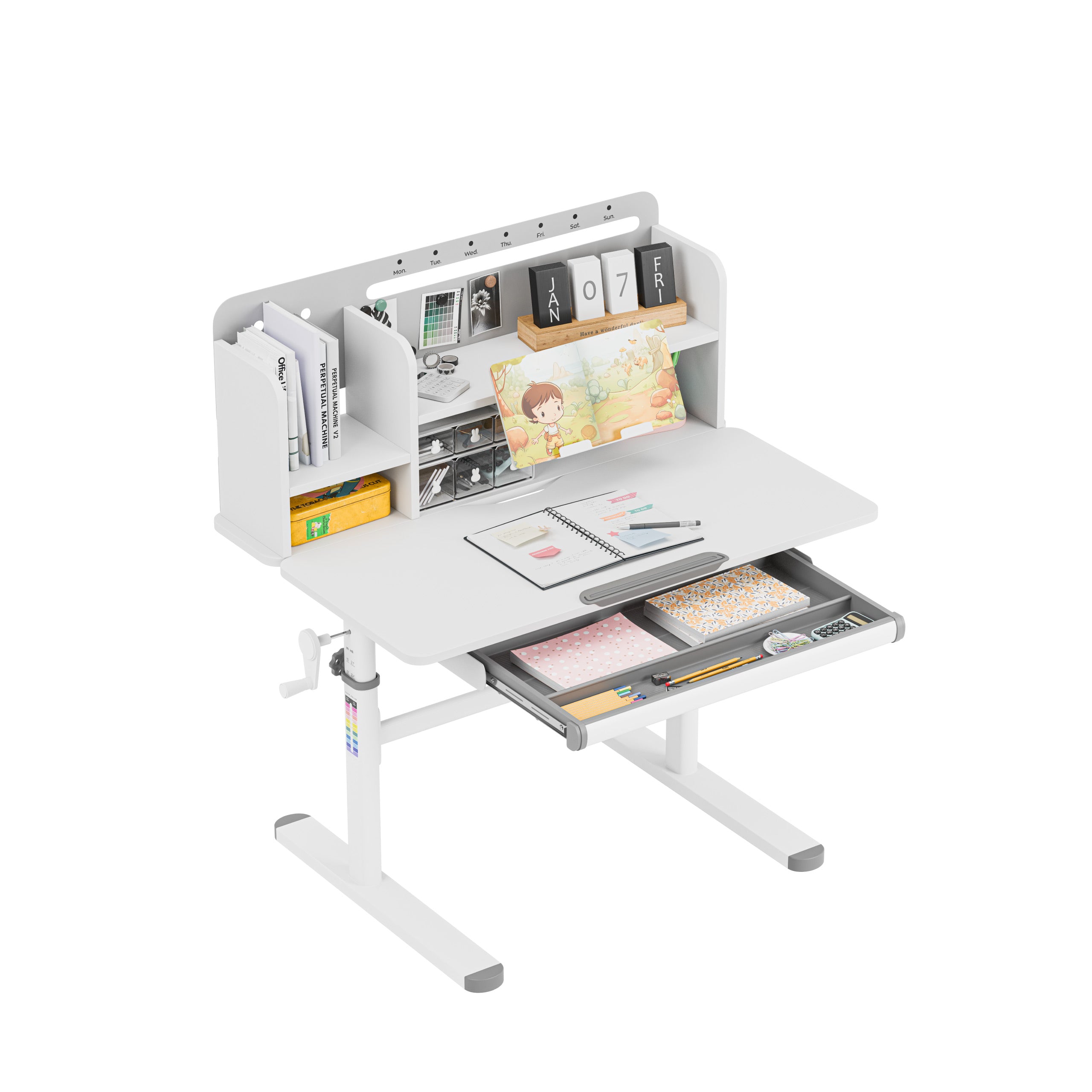 Mark Adler Study 5.0 Gray Ergonomischer Kinderschreibtisch 90 cm