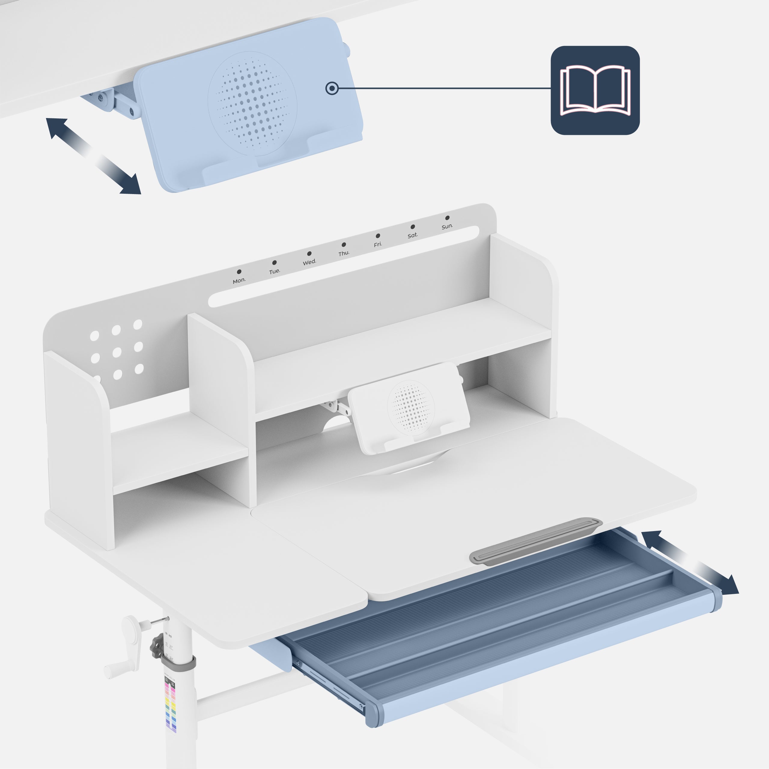 Mark Adler Arbeitszimmer 5.7 Grauer Kinderschreibtisch 100 cm