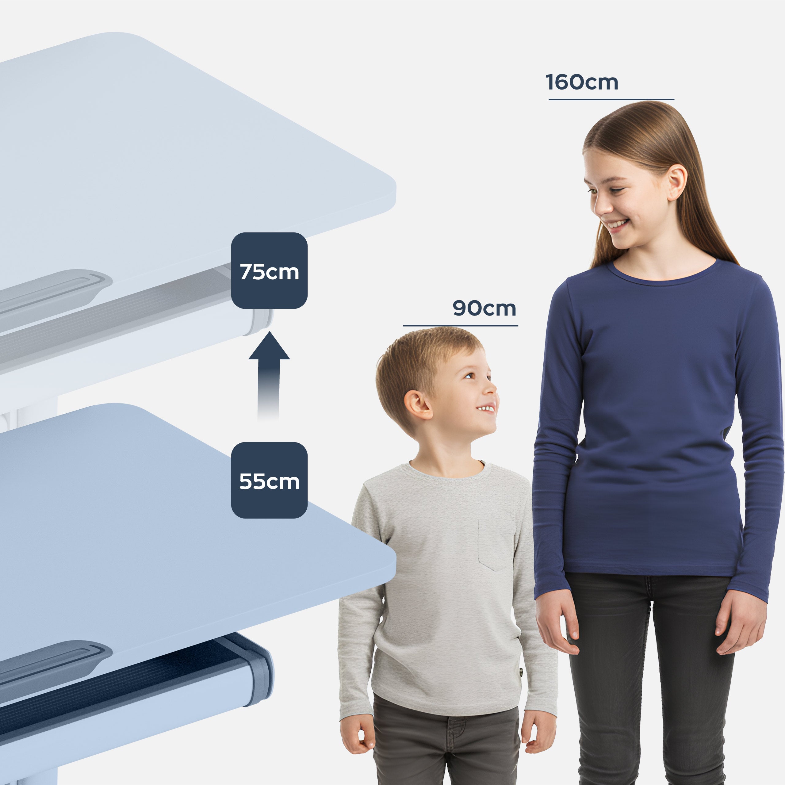 Mark Adler Arbeitszimmer 5.7 Grauer Kinderschreibtisch 100 cm