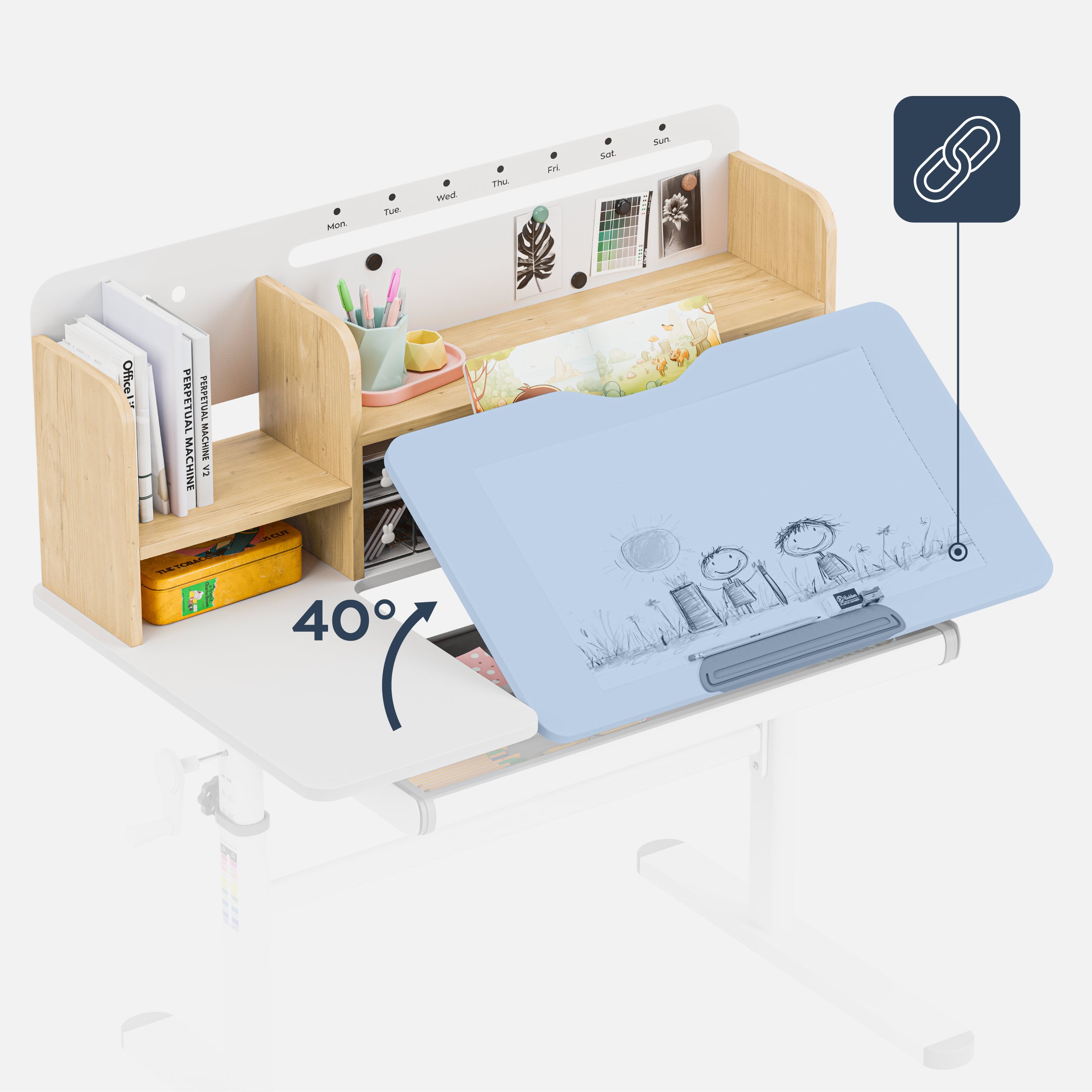 Mark Adler Study 5.7 Kinderschreibtisch aus Holz 100 cm