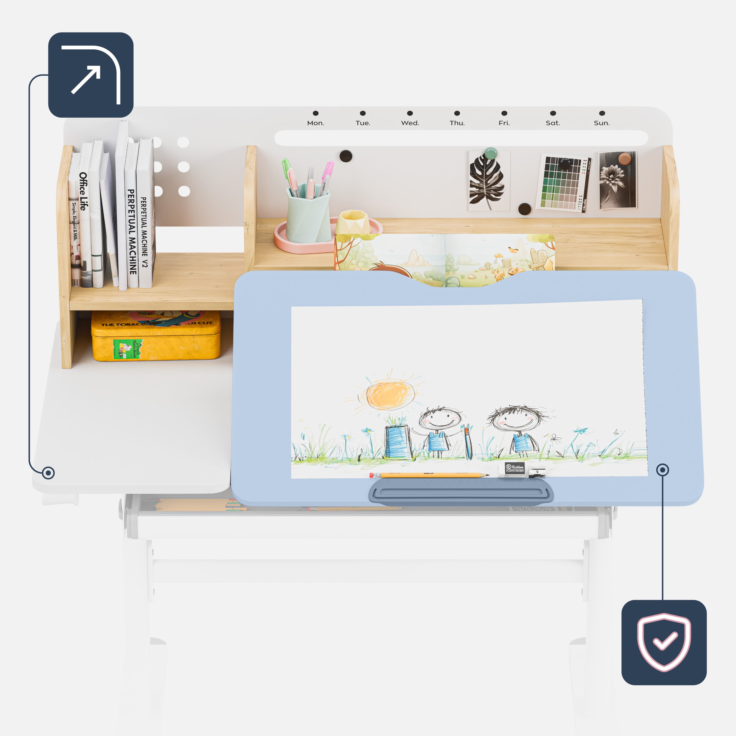 Mark Adler Study 5.7 Kinderschreibtisch aus Holz 100 cm