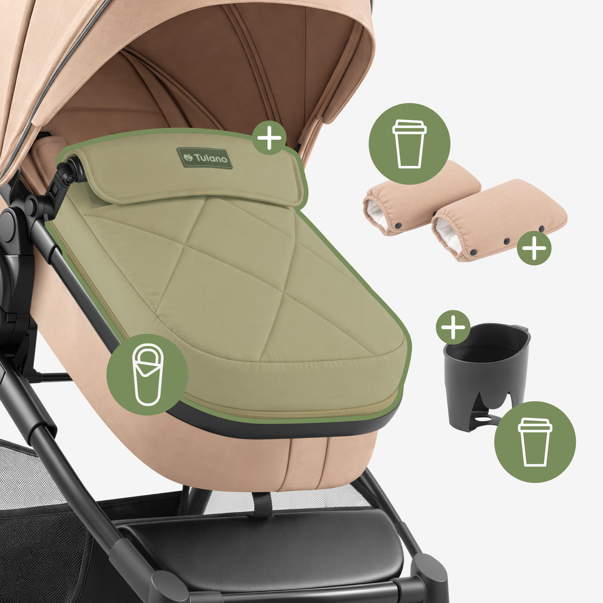 Kombikinderwagen 2-in-1 Toledo 35 Taupe