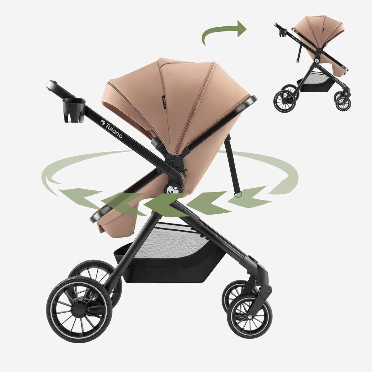 Kombikinderwagen 2-in-1 Toledo 35 Taupe