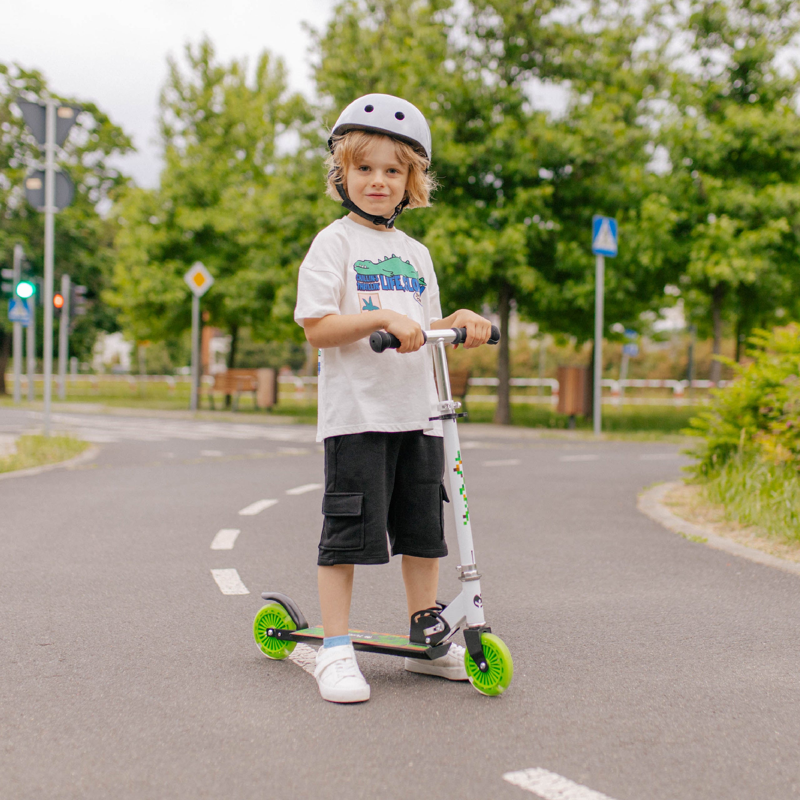 Tulano Zigzag 35 Grüner Kinderroller 