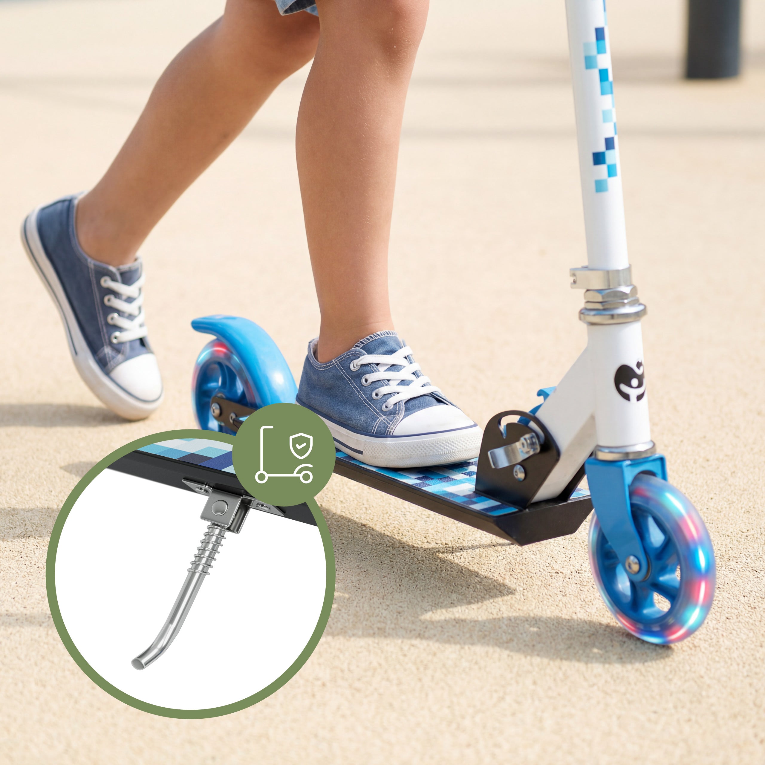 Tulano Zigzag 35 Blauer Kinderroller 