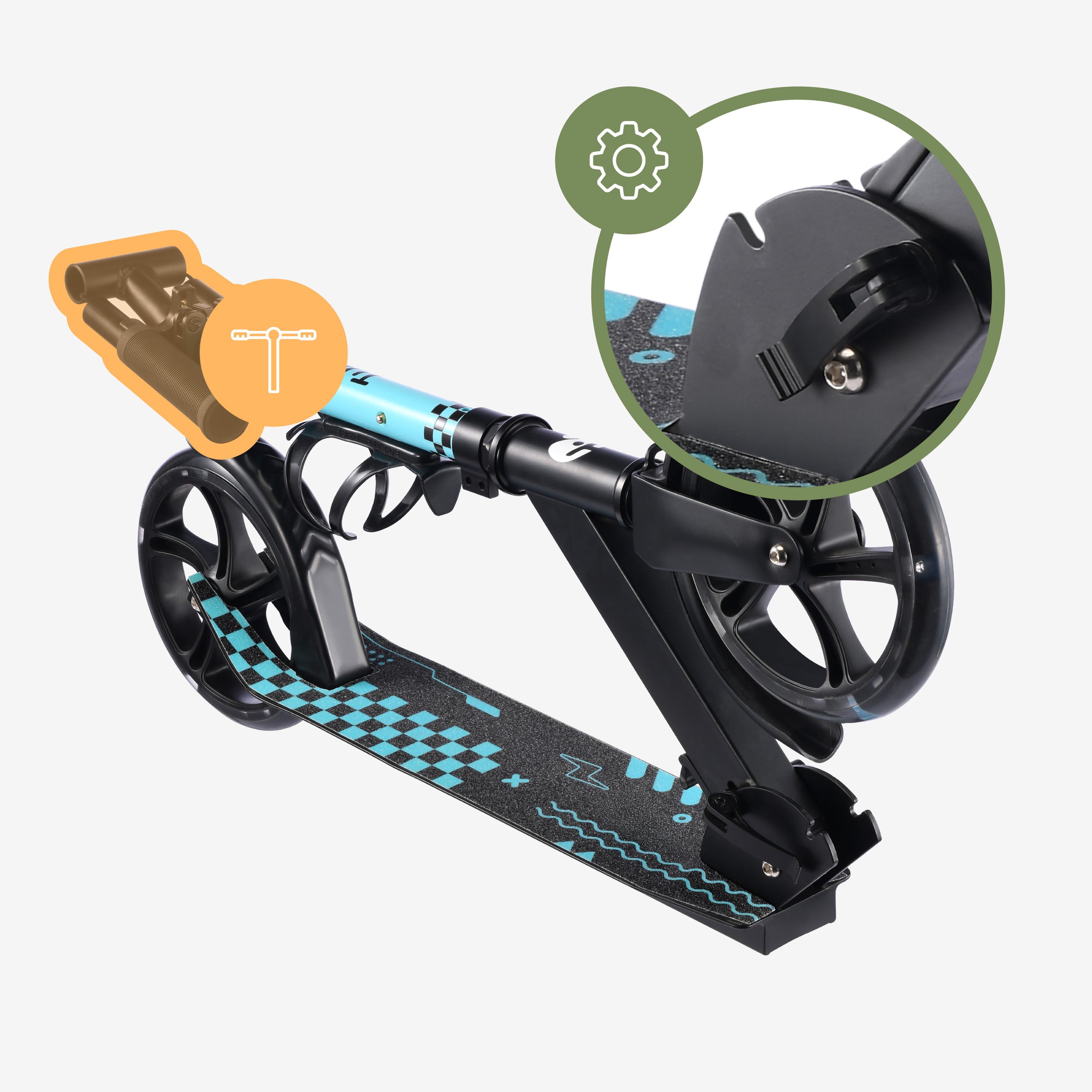 Kinderroller Tulano Zigzag 45 Blue