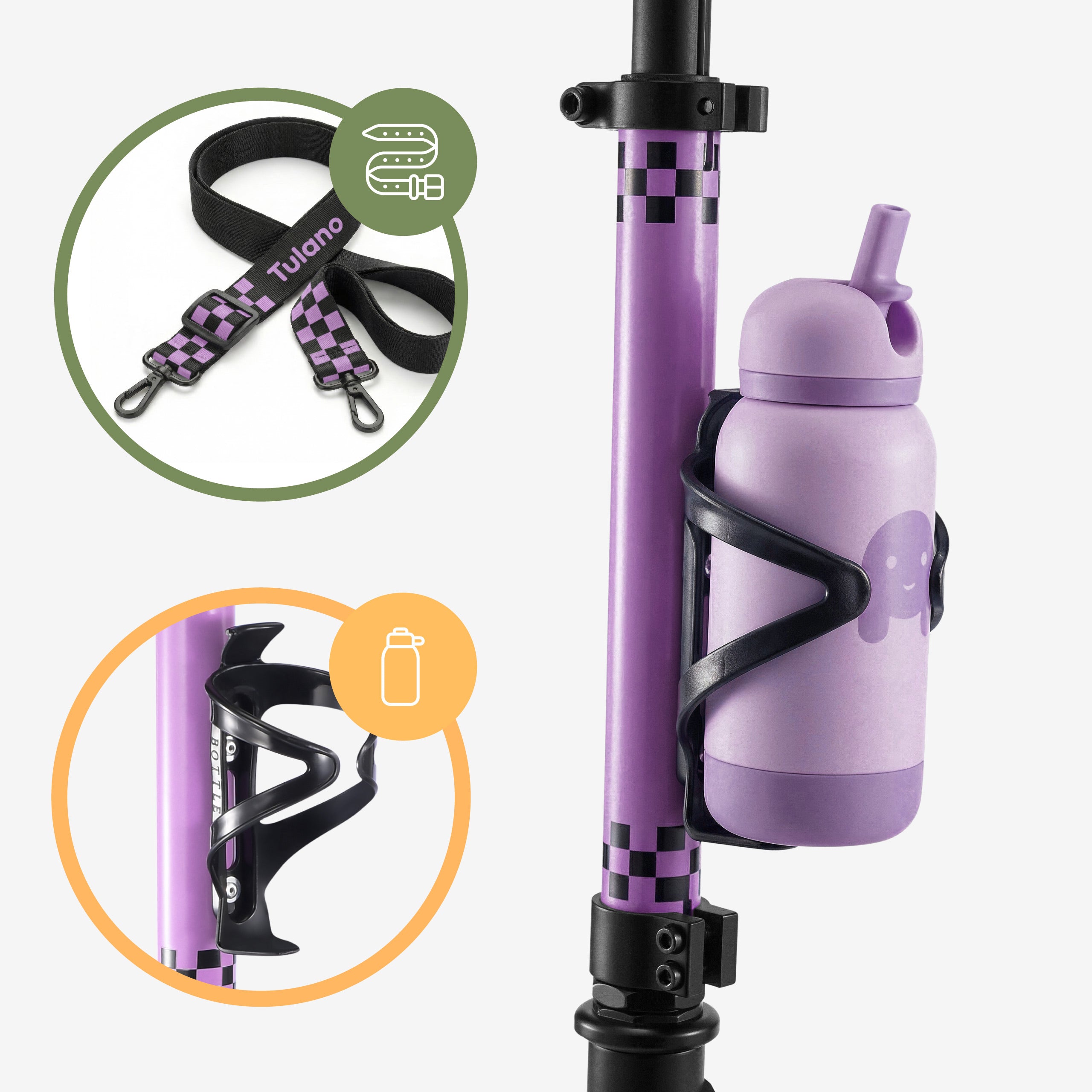 Kinderroller Tulano Zigzag 45 Lila