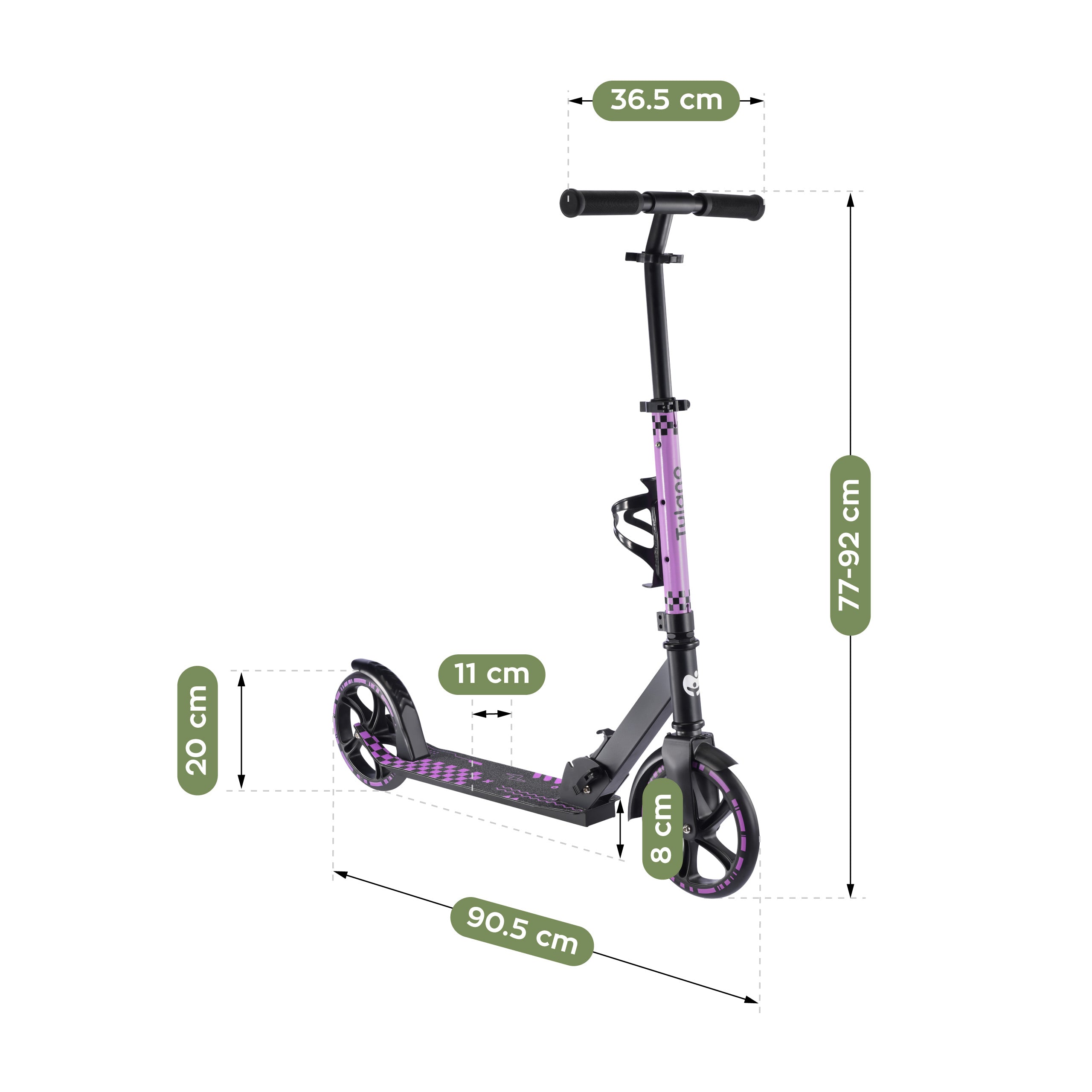 Kinderroller Tulano Zigzag 45 Pink