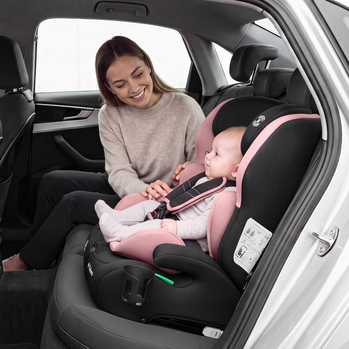 Kindersitz Tulano 76-150 cm Zooma 45 Pink I-Size
