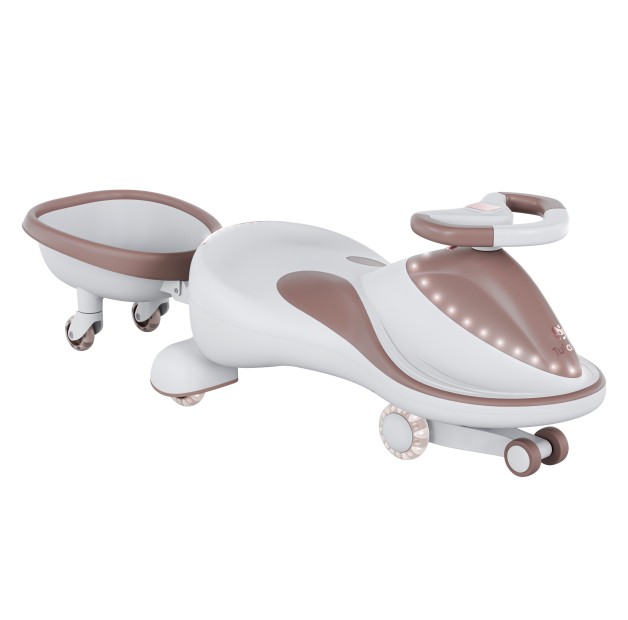 szaro-brązowy jeździk dla dzieci grawitacyjny Tulano Focus 55