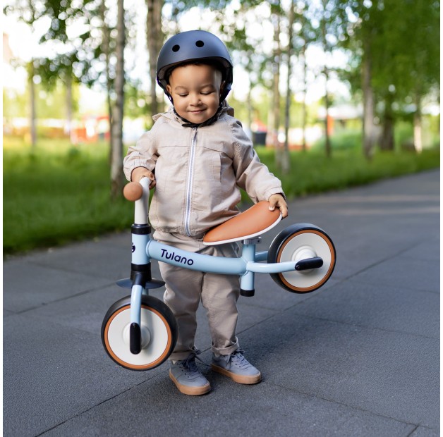 niebieski rowerek biegowy Tulano Scout 15