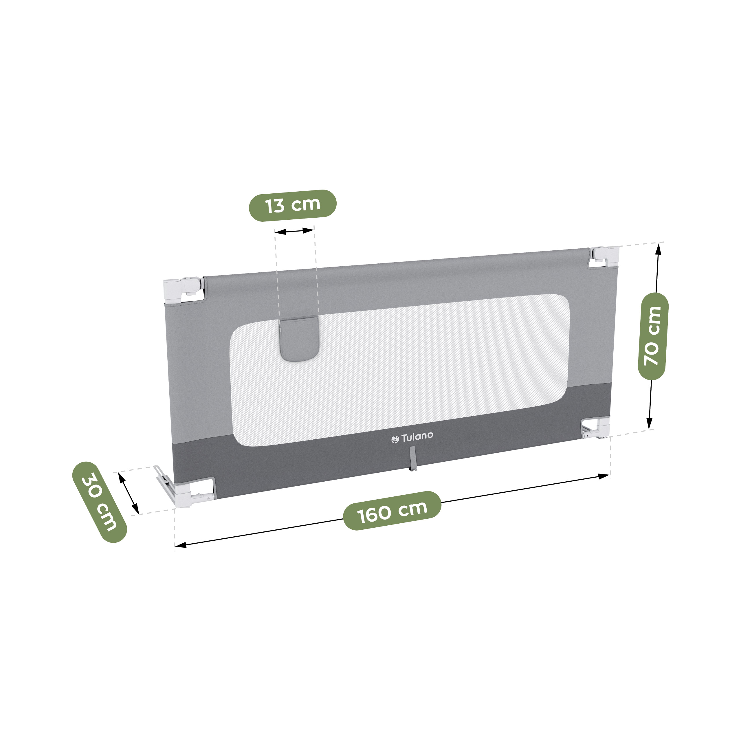 Wymiary barierki do łóżka Cover 46