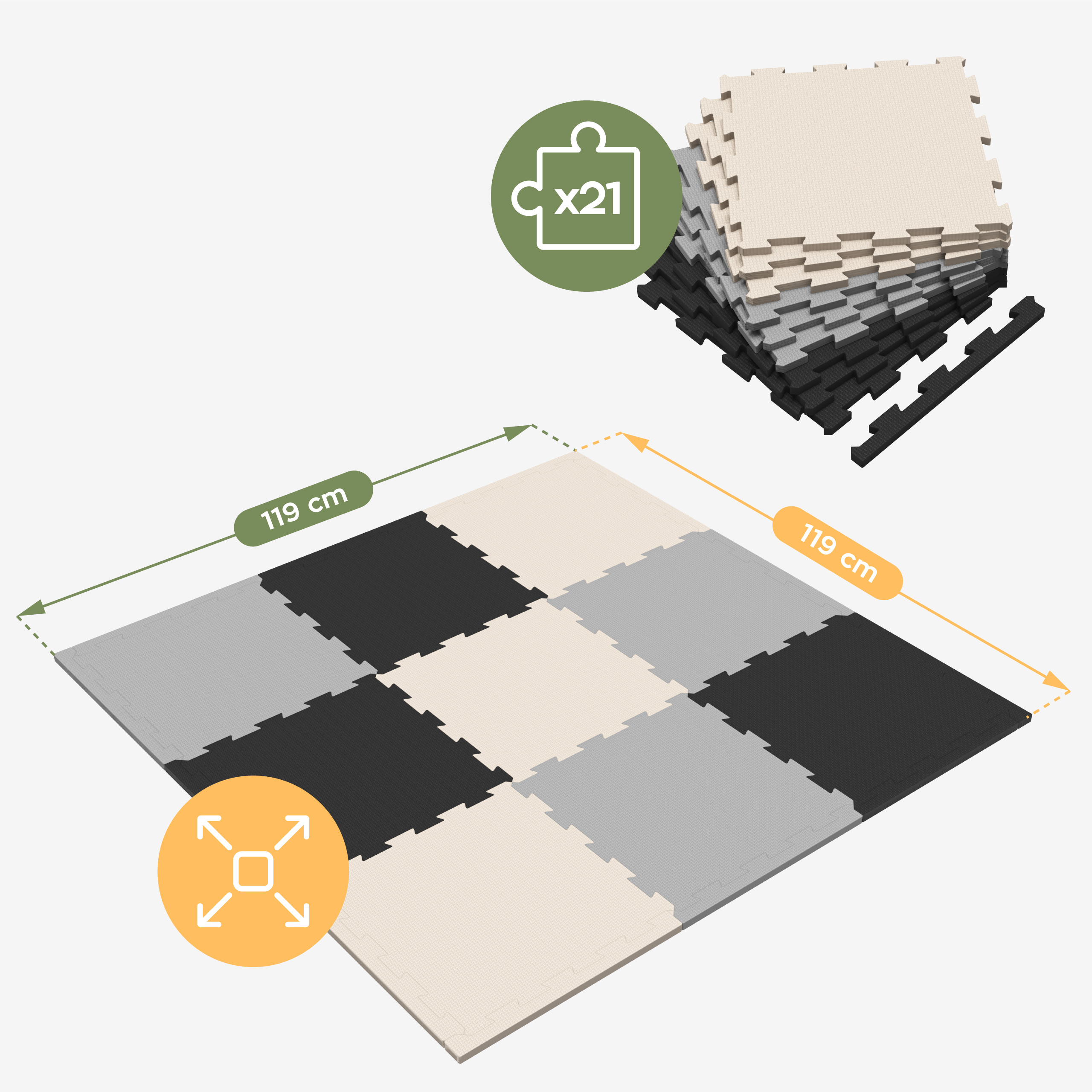 Gioco 15 mata edukacyjna antypoślizgowa