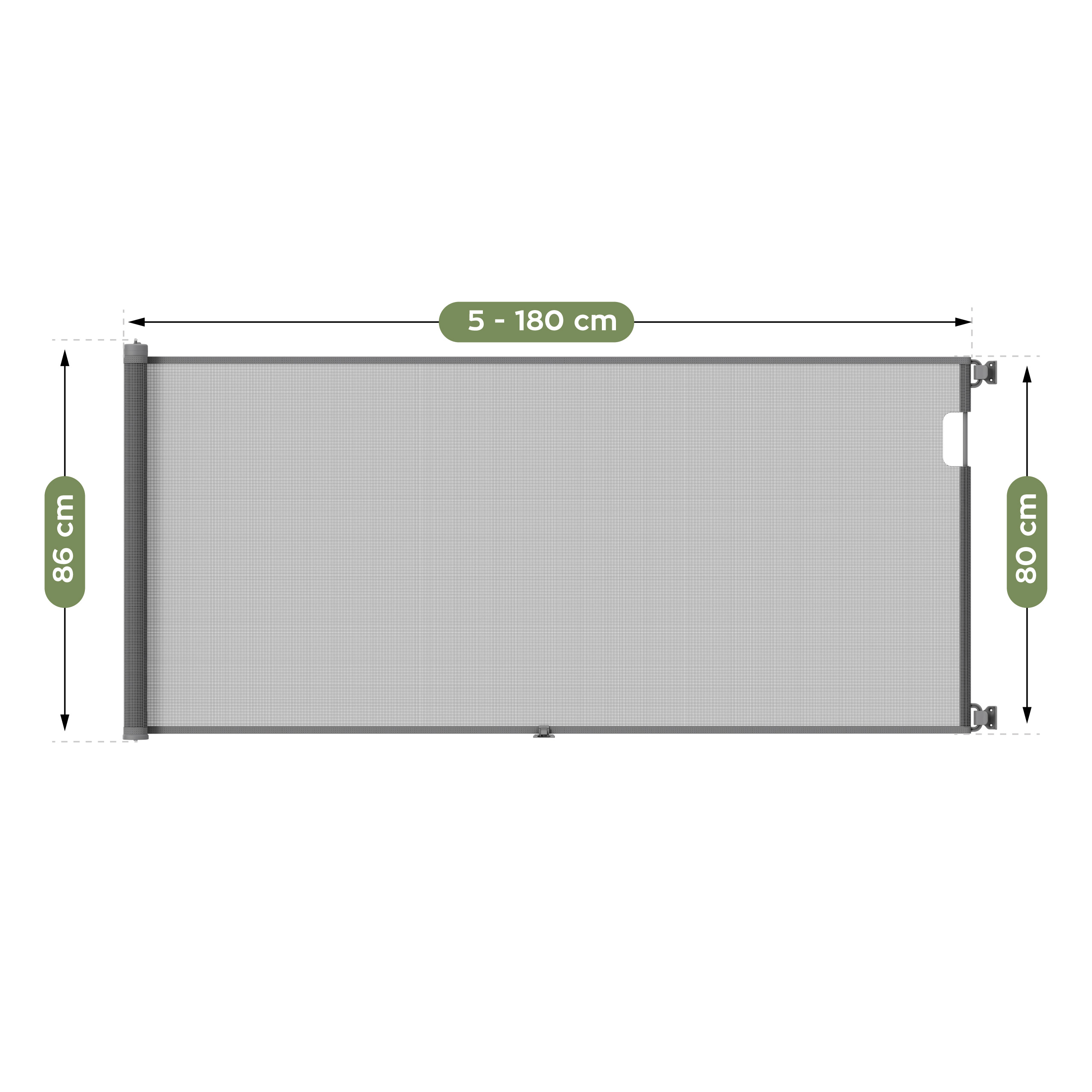 Wymiary bramki Tulano Guardian 1.8