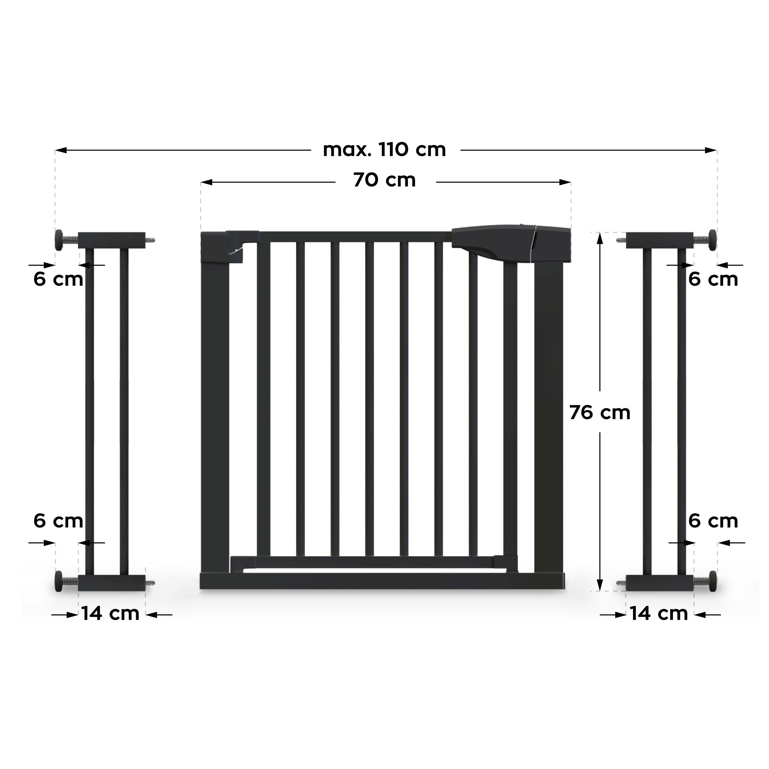 Wymiary bramki rozporowej Mark Adler Guardian
