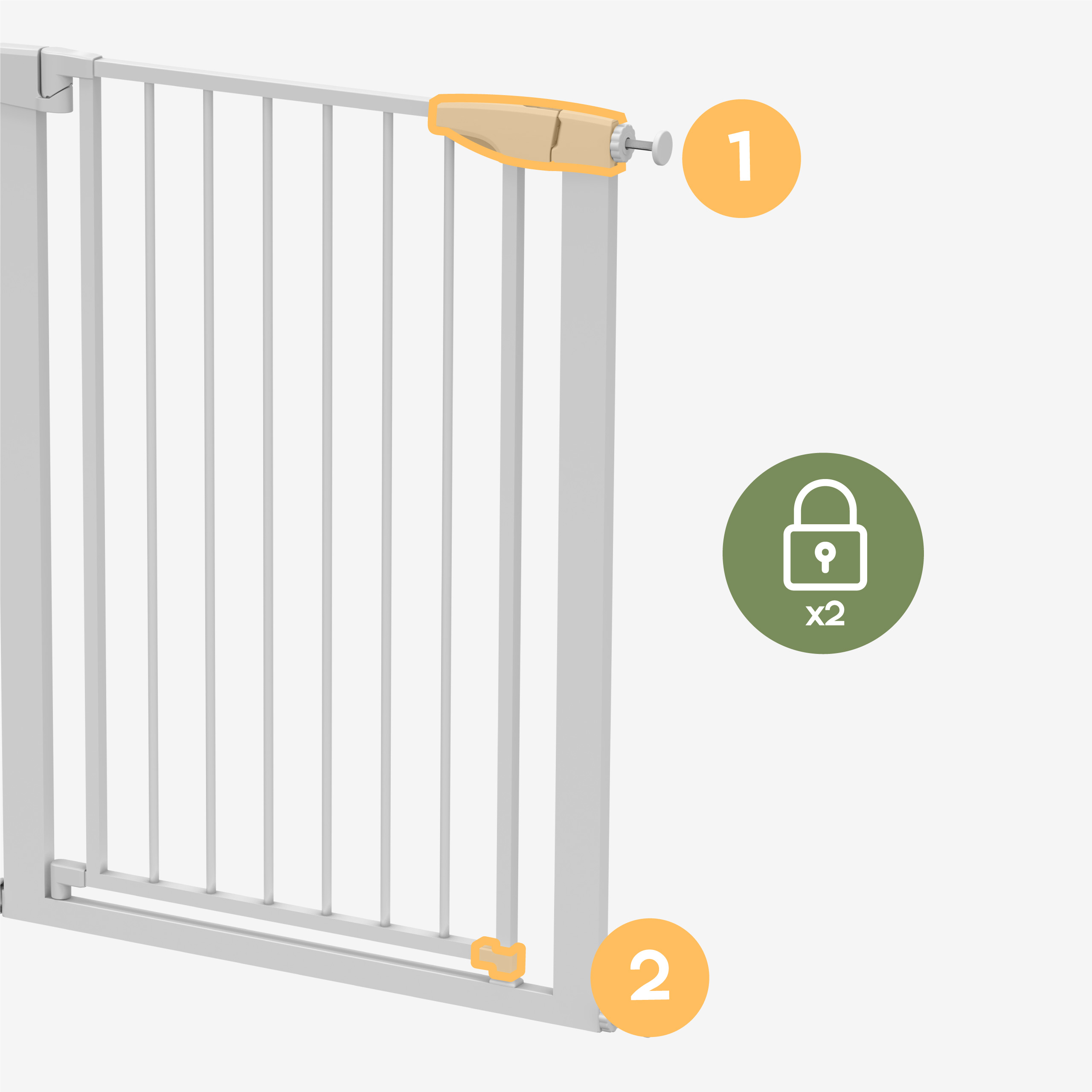 Automatyczne zamykanie barierka ochronna Guardian